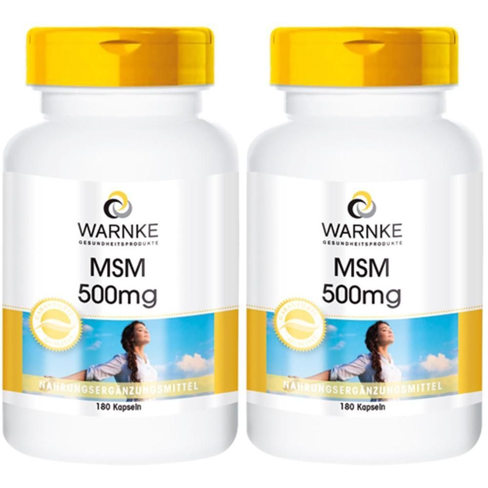 MSM 500 mg Kapseln 2x 2x180 St