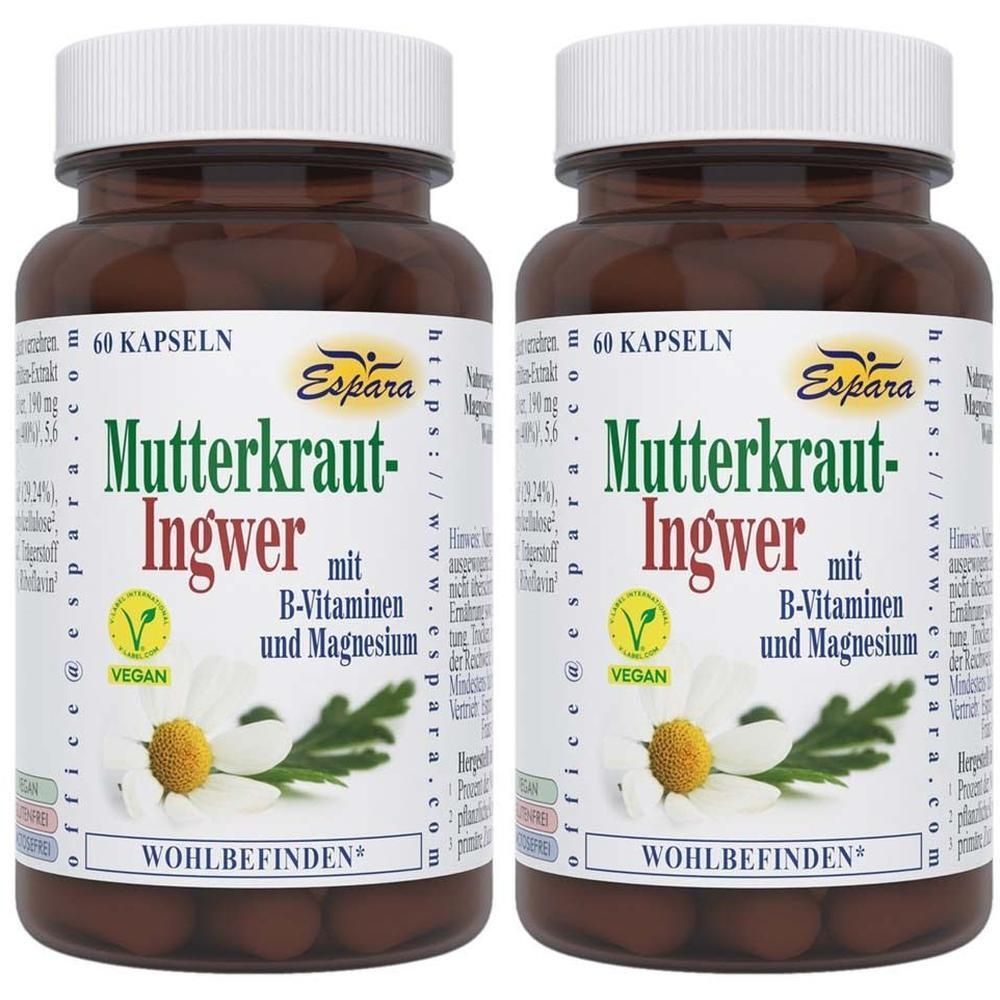 Mutterkraut-Ingwer Kapseln 2x 2x60 St