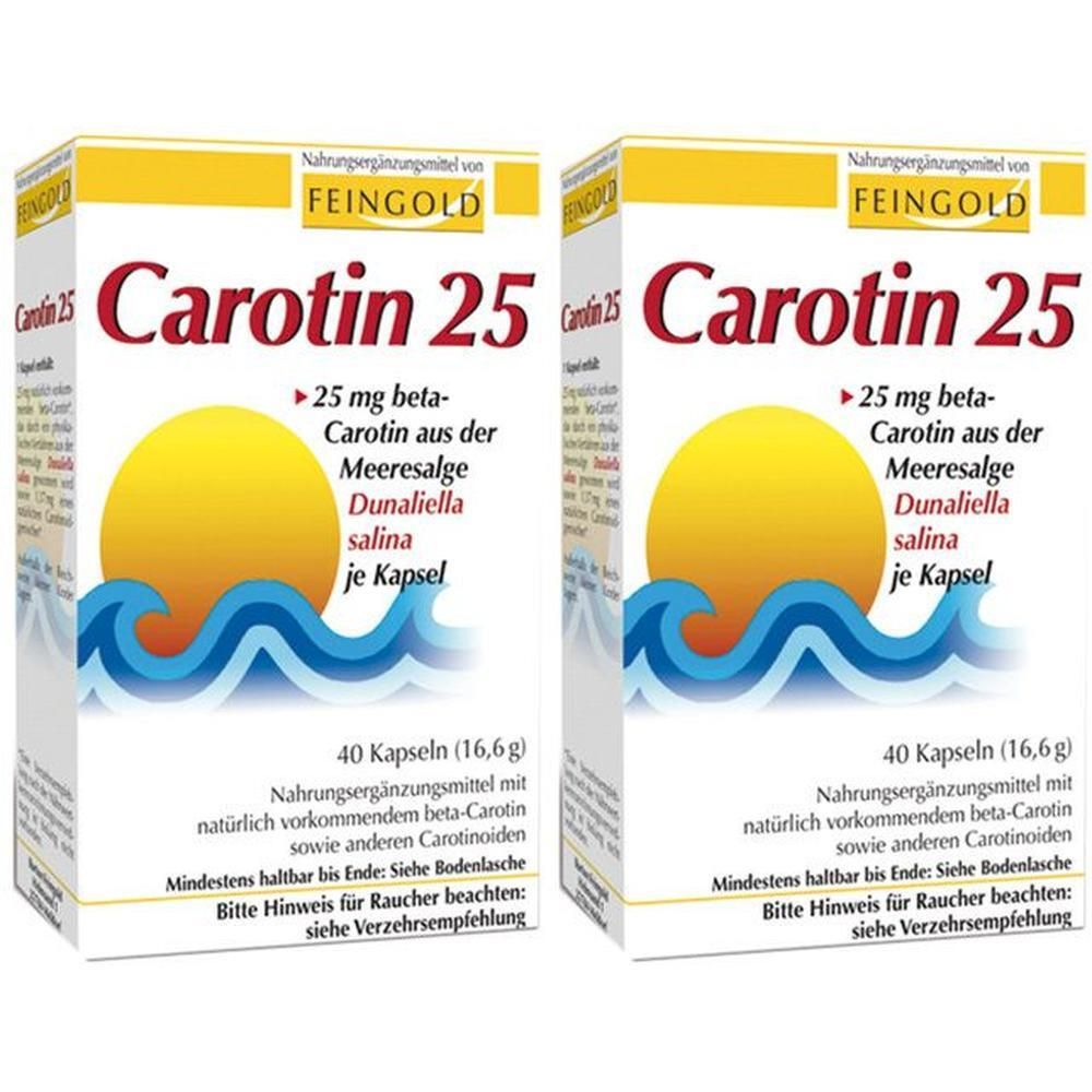 Carotin 25 Feingold Kapseln 2x 2x40 St