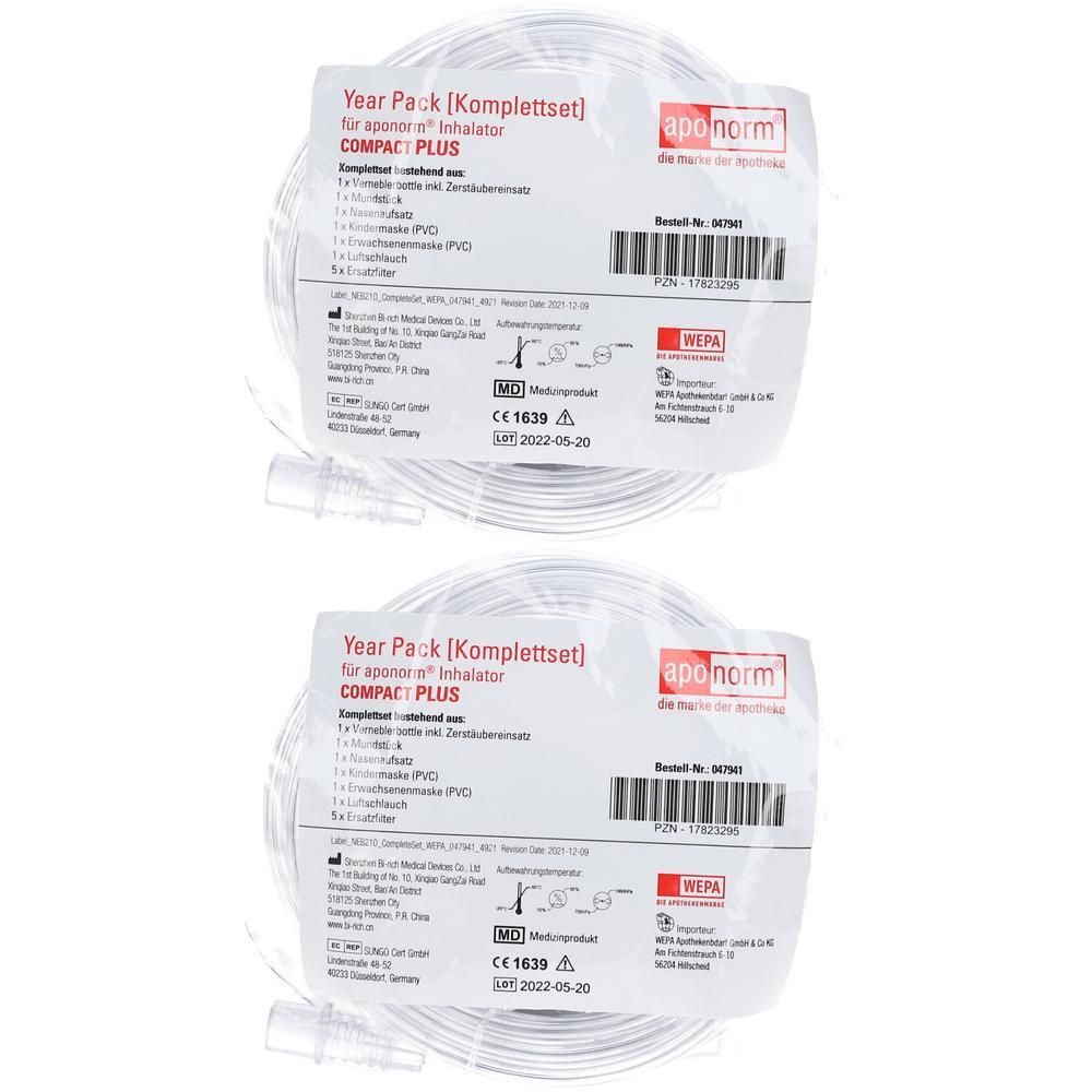 Aponorm Inhalator Compact Plus Year-Pack 2x 2x1 St