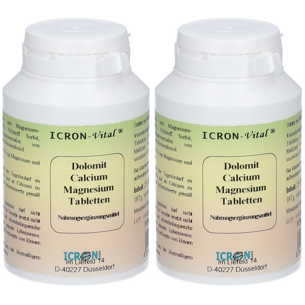 Dolomit Calcium Magnes.Tabletten Icron Vital 2x 2x250 St Tabletten
