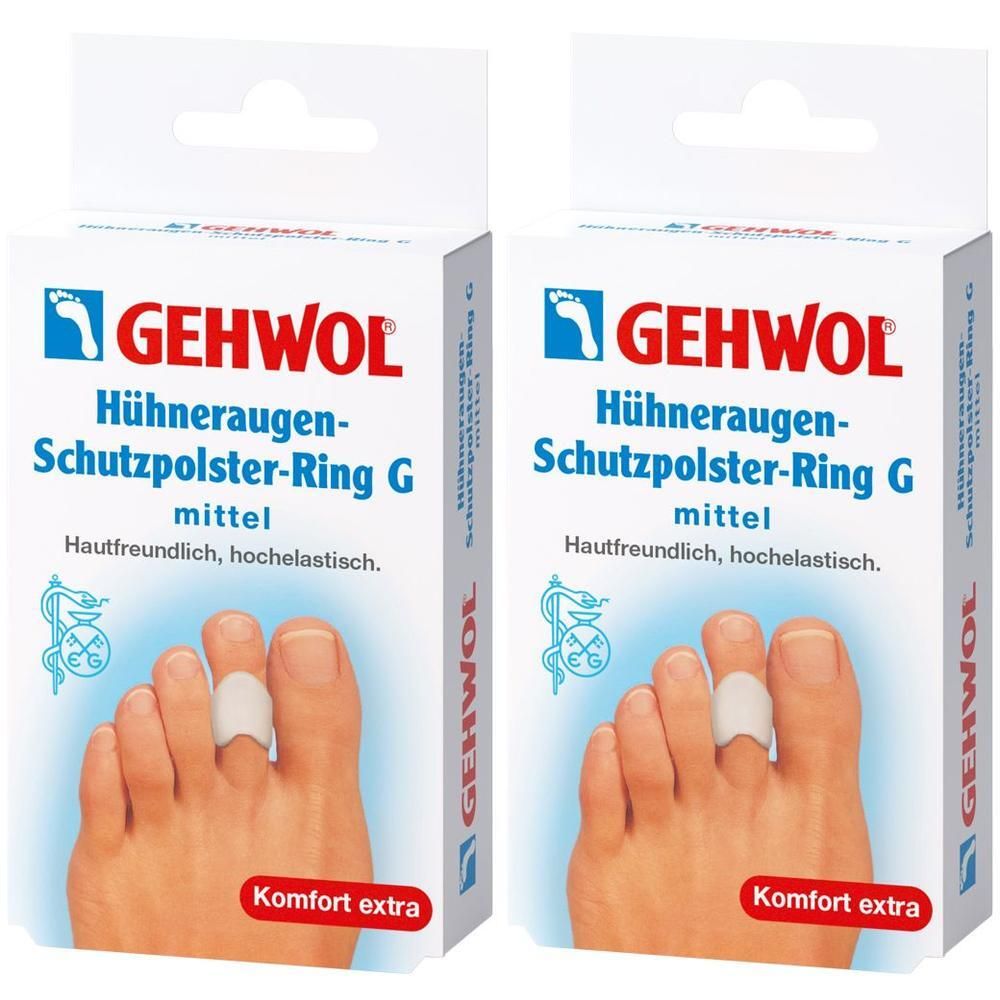 Gehwol Hühneraugen-Schutzpolster-Ring G mittel 2x 2x3 St