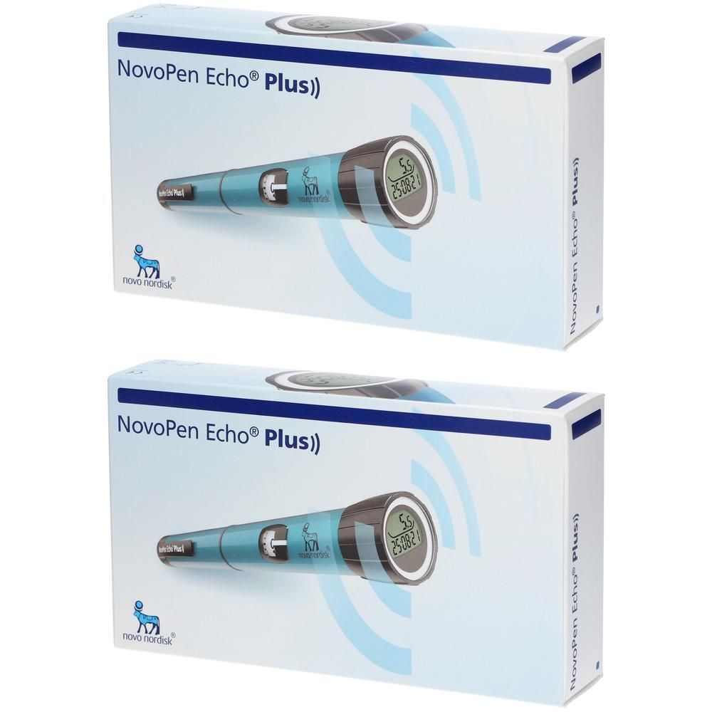 Novopen Echo Plus Injektionsgerät blau 2x 2x1 St
