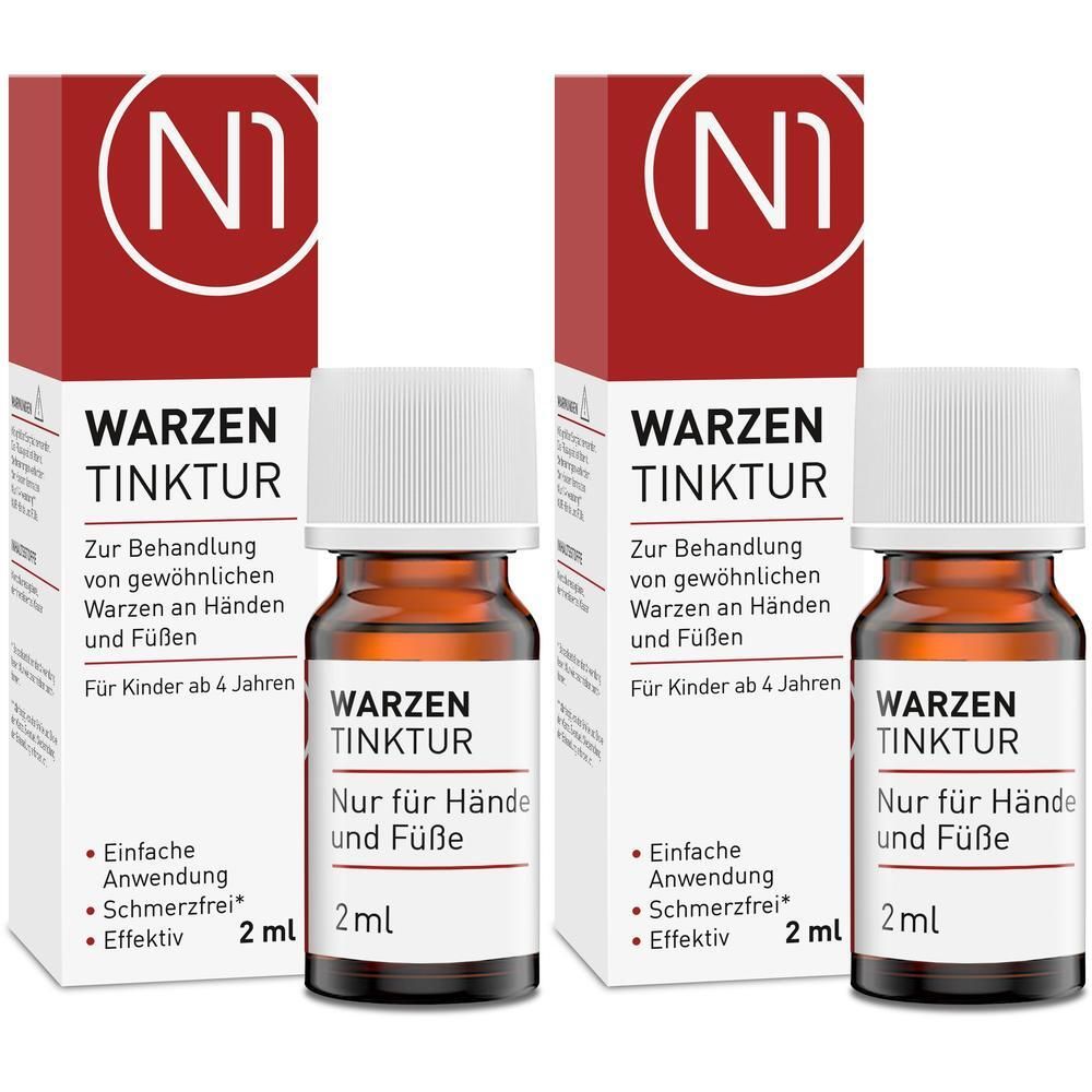 N1 Warzen Tinktur 2x 2x2 ml Lösung