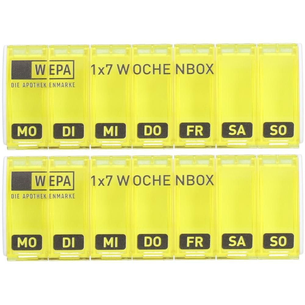 Wepa 1x7 Wochenbox UV-Schutz+ gelb 2x 2x1 St