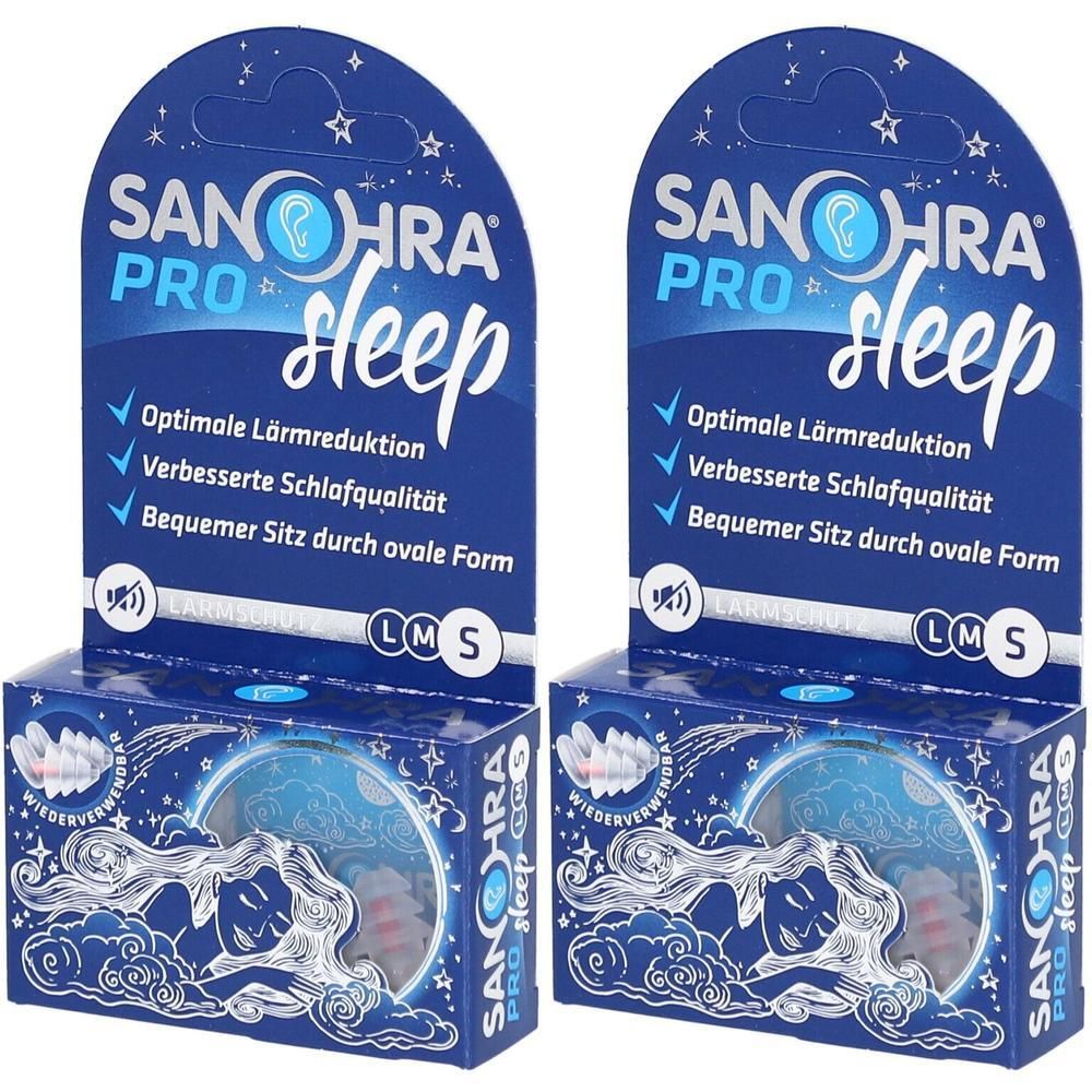 Sanohra pro sleep Gehörschutzstöpsel S 7-9 mm 2x 2x2 St
