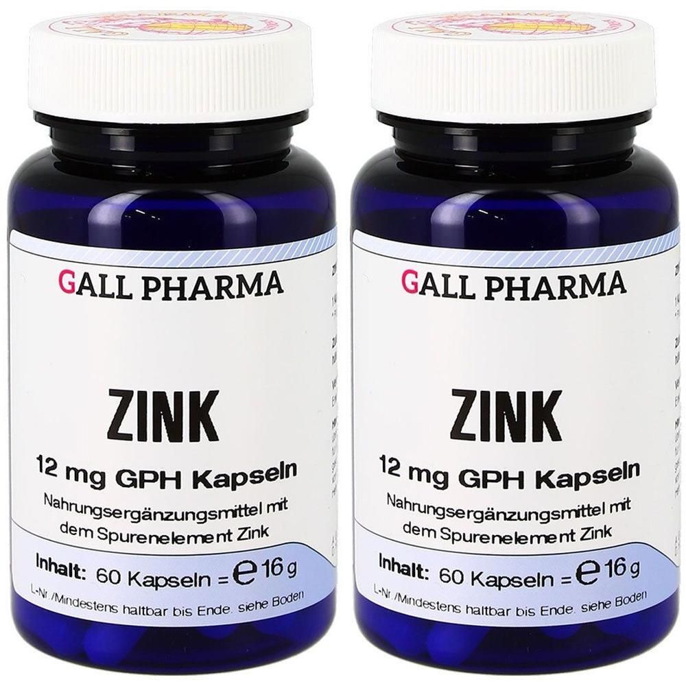 Zink 12 mg GPH Kapseln 2x 2x60 St