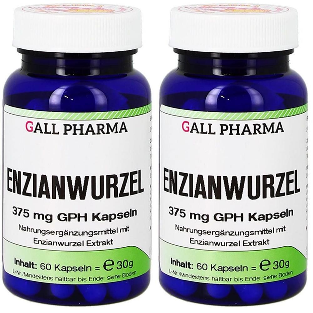 Enzianwurzel 375 mg GPH Kapseln 2x 2x180 St