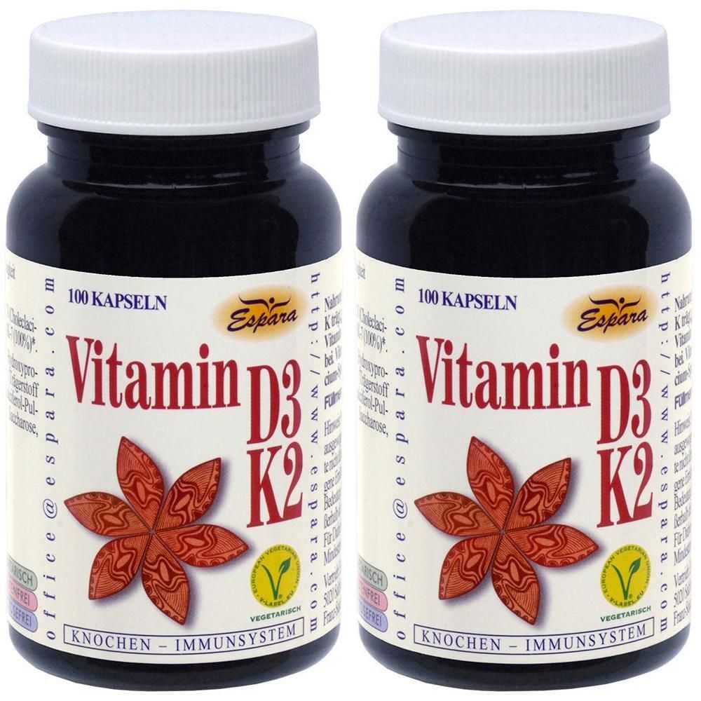 Vitamin D3-K2 Kapseln 2x 2x100 St