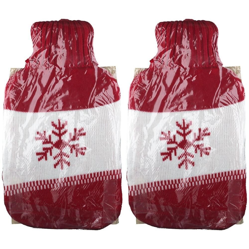 Wärmflasche Gummi 2 l m.Rollkragenpullover Bezug 2x 2x1 St