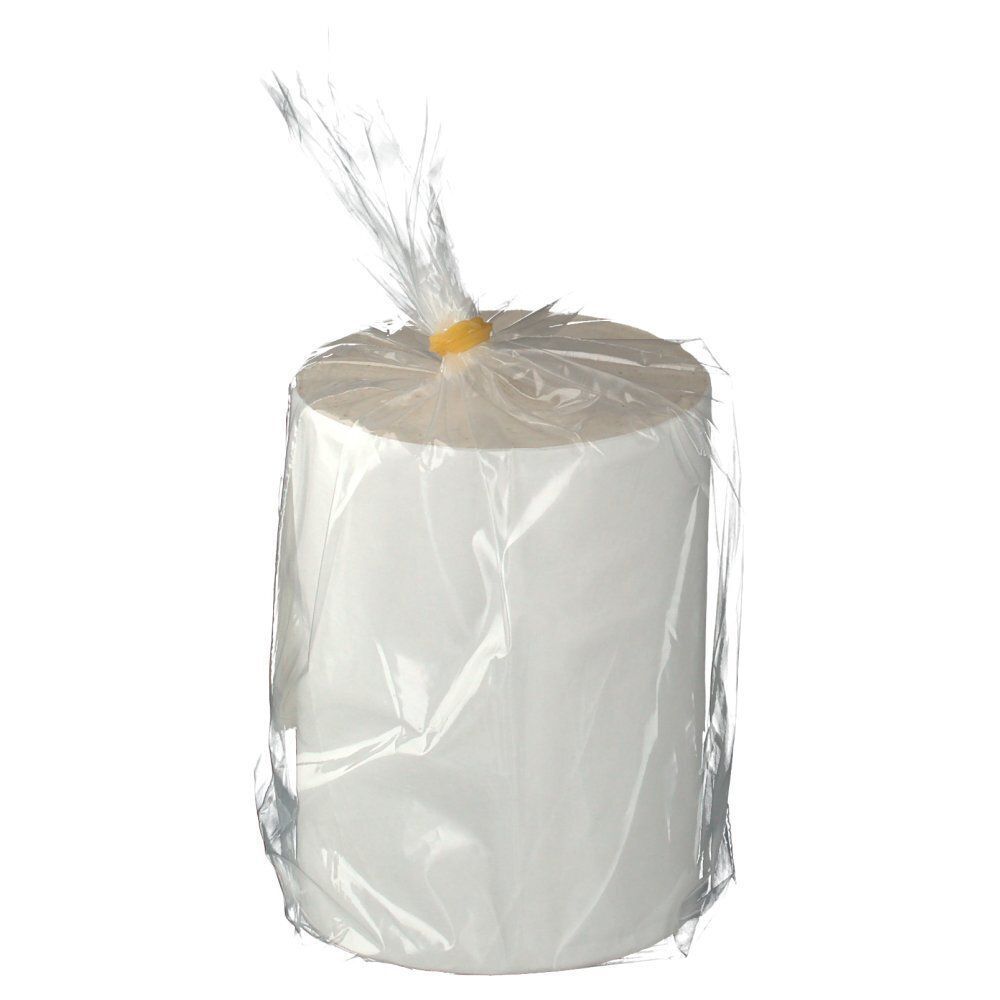 Rolle Polsterwatte in Plastikverpackung. Sichtbar: Produktname, Größe, Verpackung.