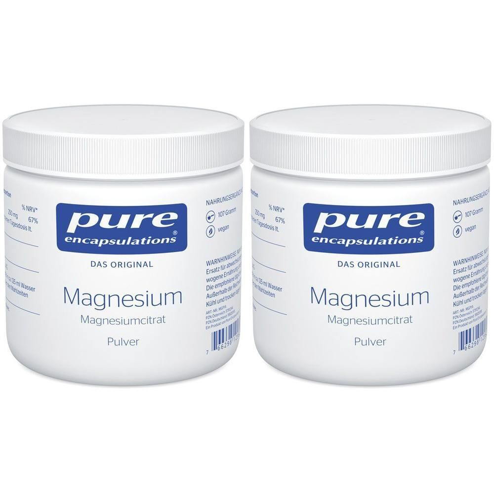 Pure Encapsulations Magnesium Magn.Citrat Pulver 2x 2x107 g