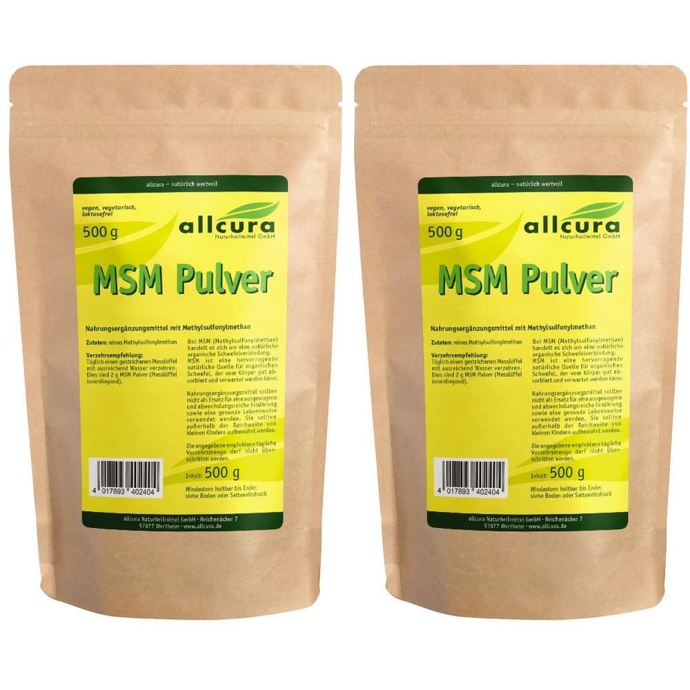 MSM Pulver Methylsulfonylmethan 2x 2x500 g