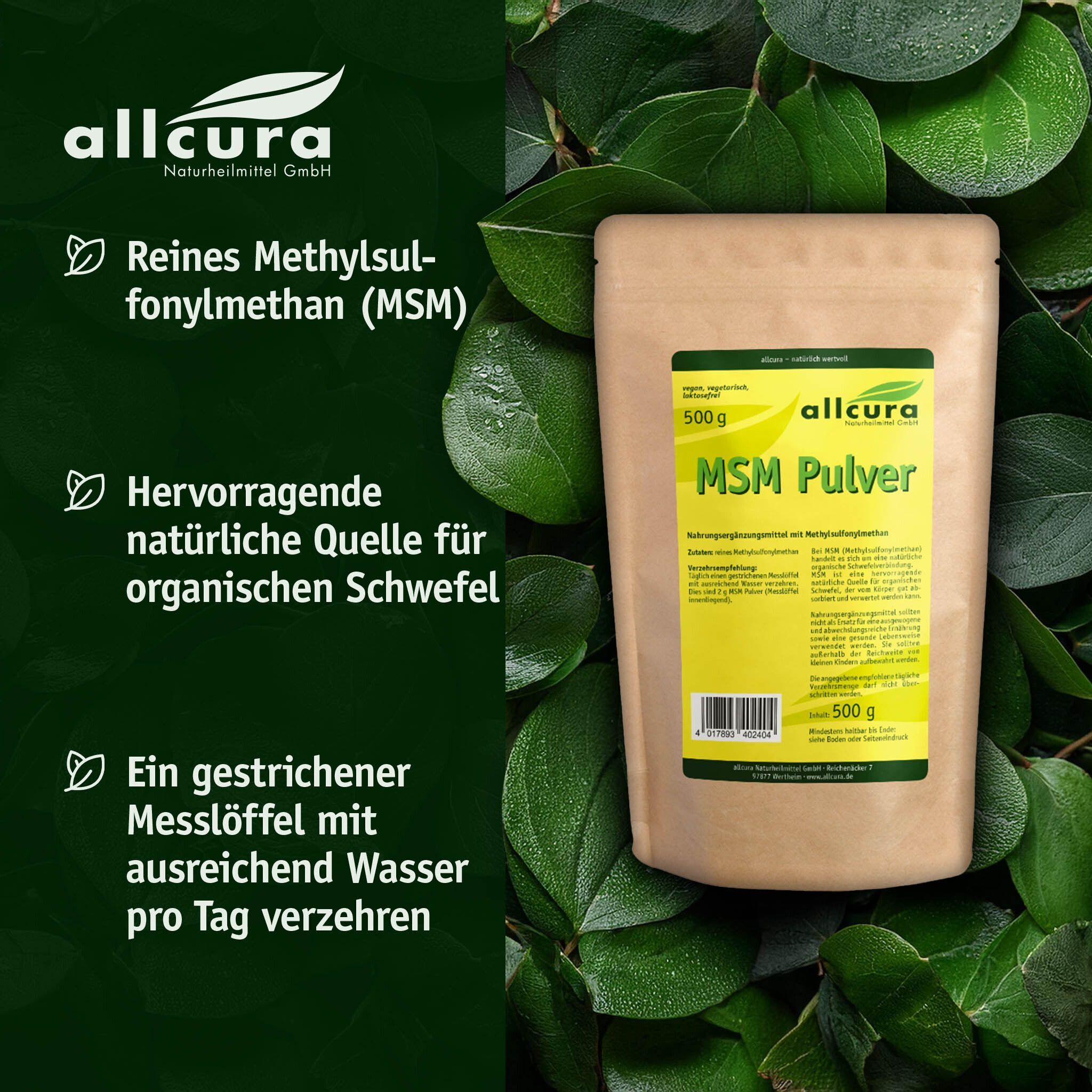 allcura MSM Pulver Angebot