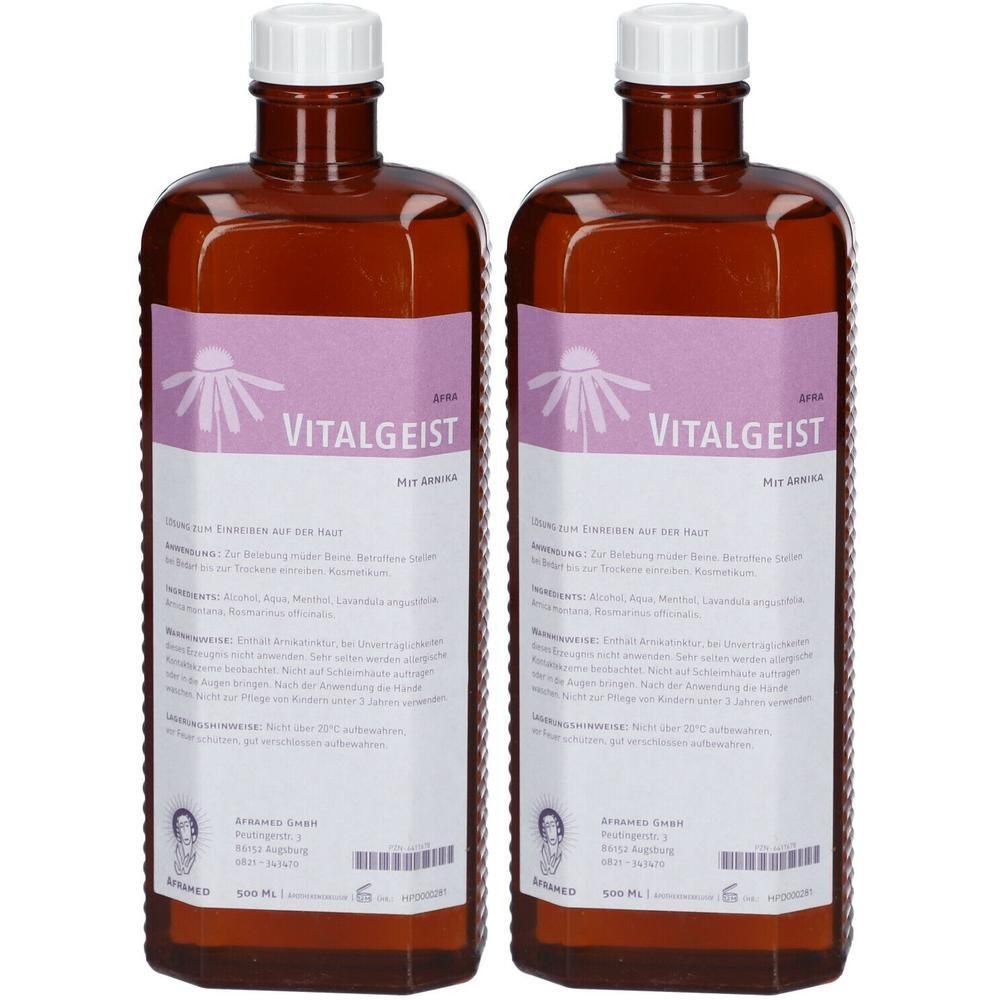 Afra Vitalgeist Einreibung 2x 2x500 ml