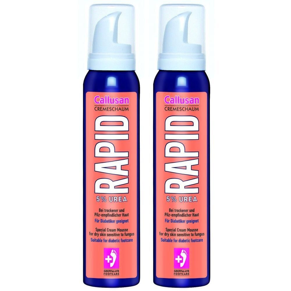 Callusan Rapid 5% Urea Cremeschaum Dose 2x 2x125 ml Schaum