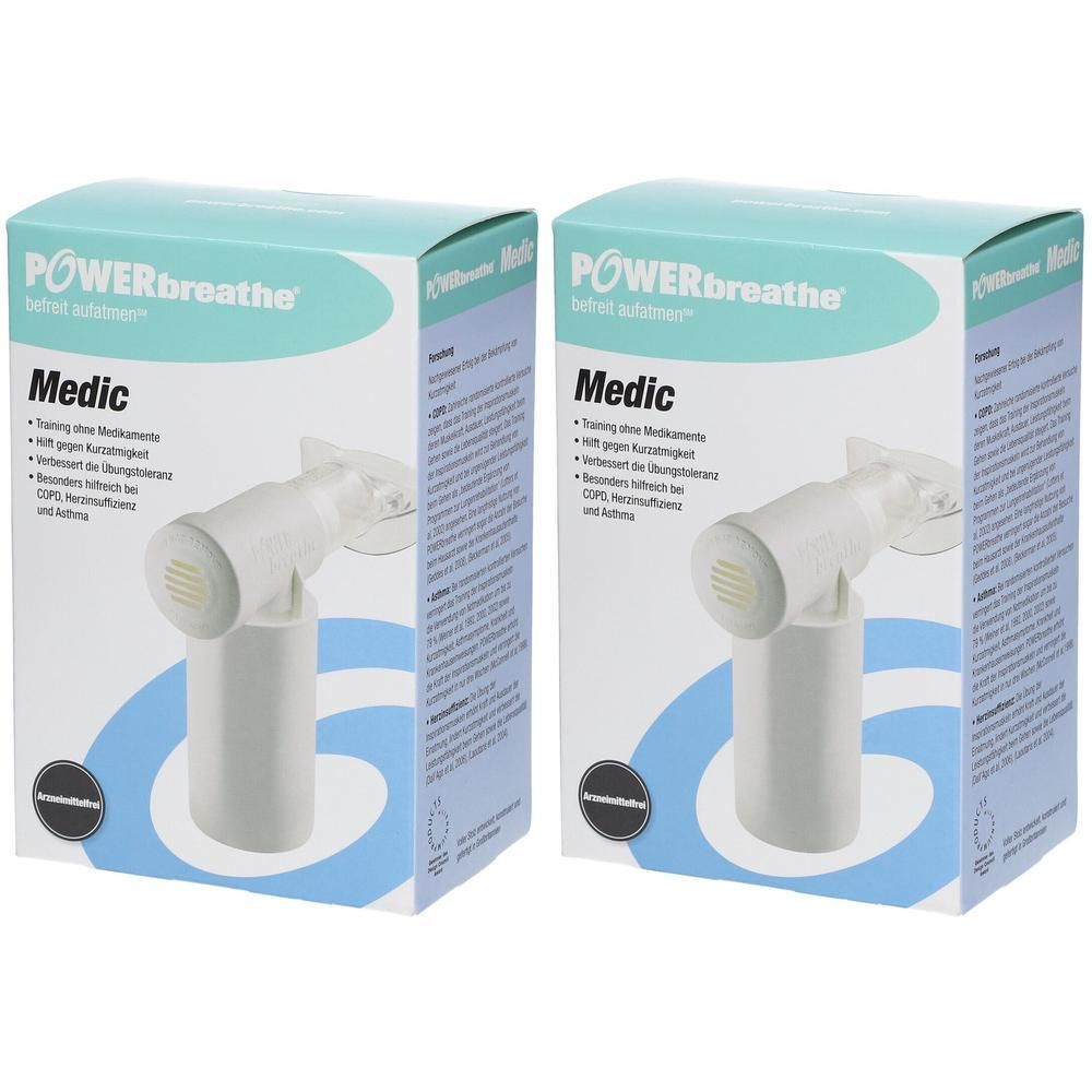Powerbreathe Medic Atemtrainer 2x 2x1 St