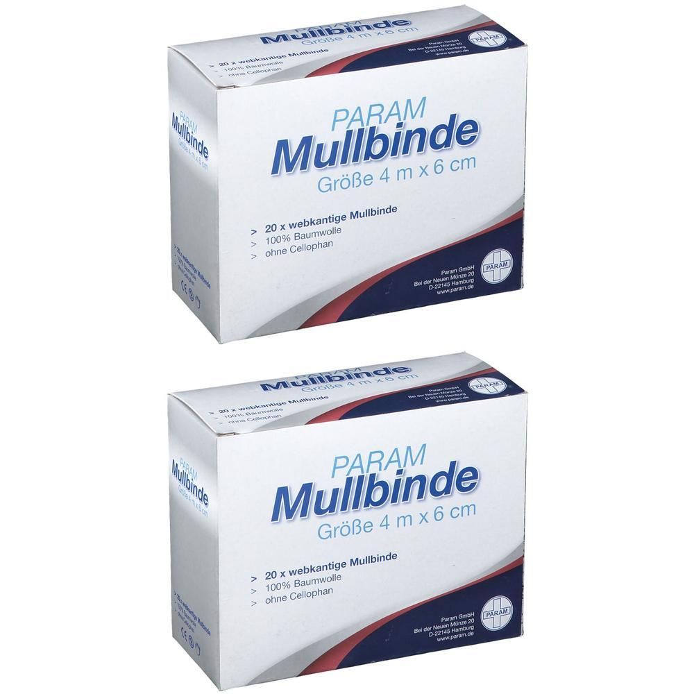Mullbinden 6 cmx4 m unverpackt 2x 2x20 St Binden