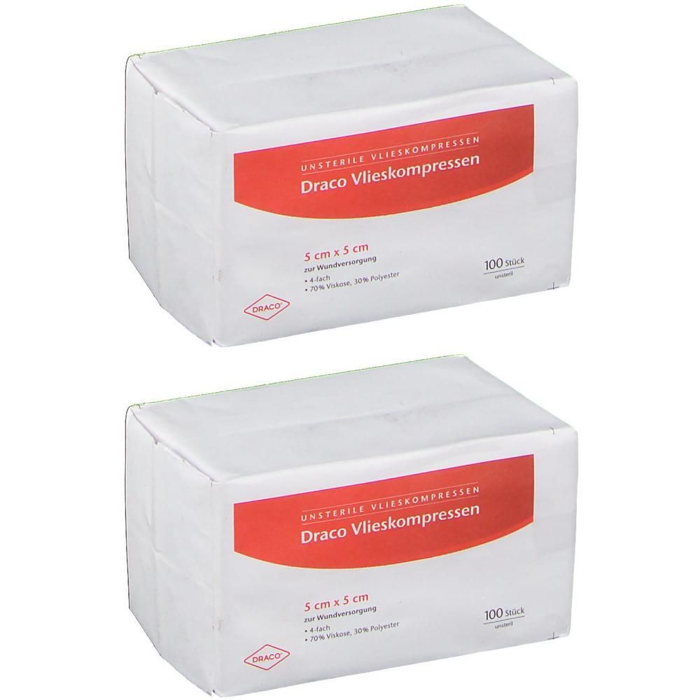 Vliesstoff-Kompressen unsteril 5x5 cm 2x 2x100 St Kompressen