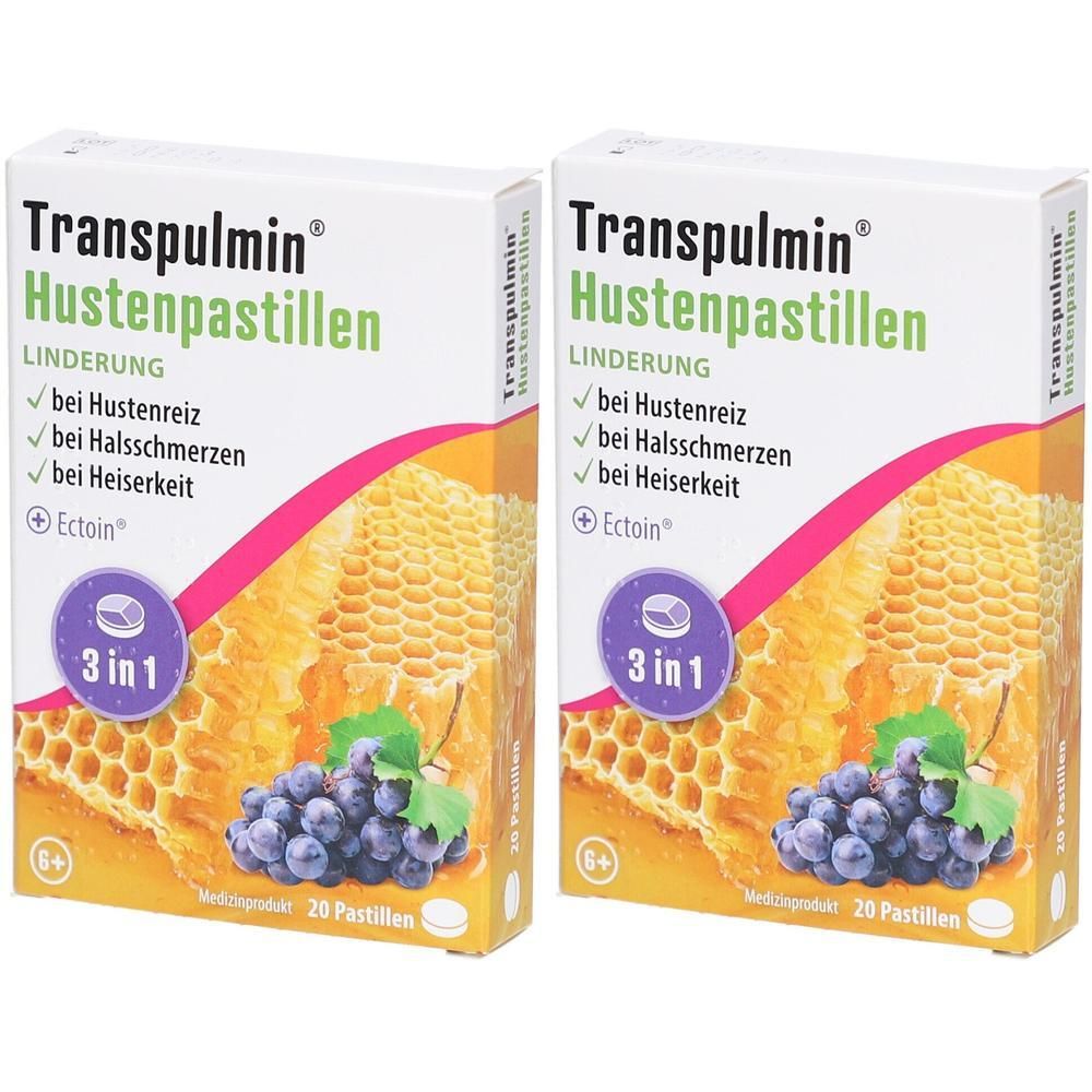 Transpulmin Hustenpastillen 2x 2x20 St Pastillen