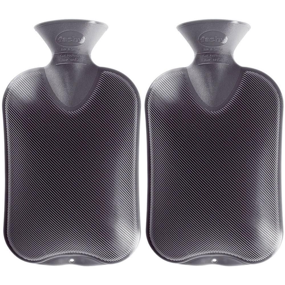 Fashy Wärmflasche Doppellamelle anthrazit 6460 21 2x 2x1 St