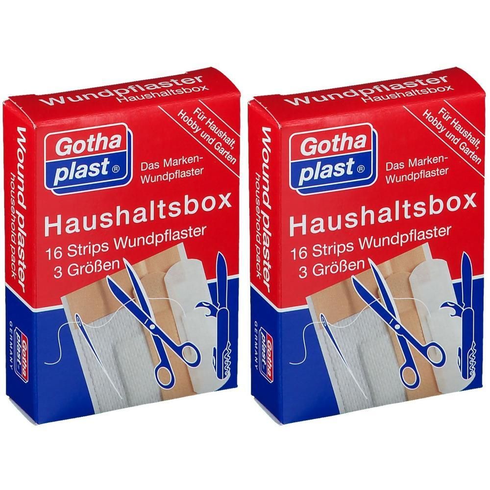 Gothaplast Haushaltsbox Strips 2x 2x16 St Pflaster