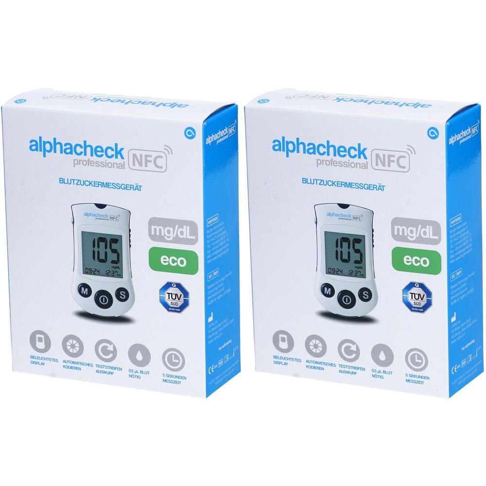Alphacheck professional Blutzuckerm.mg/dl eco 2x 2x1 St