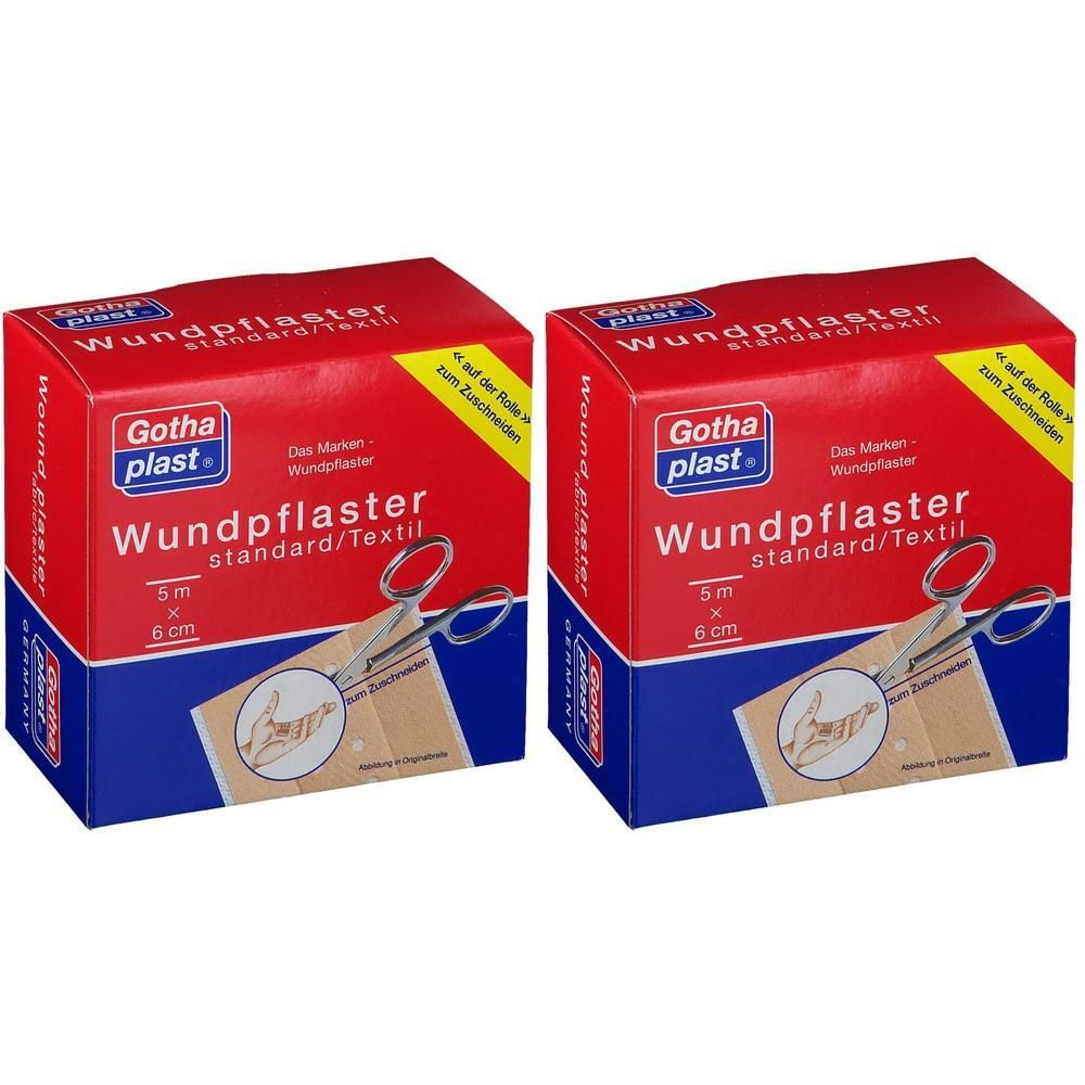 Gothaplast Wundpfl.stand.6 cmx5 m Rolle 2x 2x1 St Pflaster
