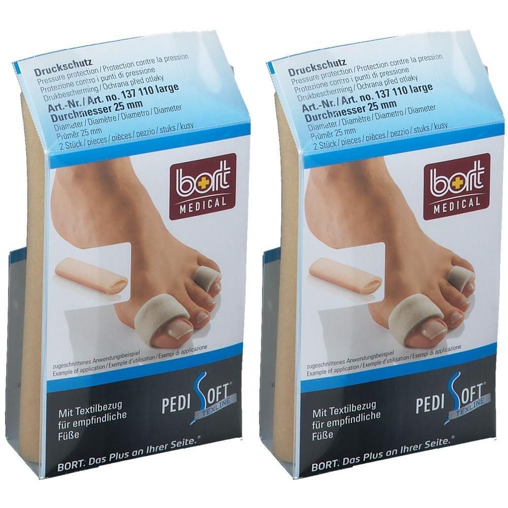 Bort PediSoft TexLine Druckschutz large 2x 2x1 St Bandage(s)