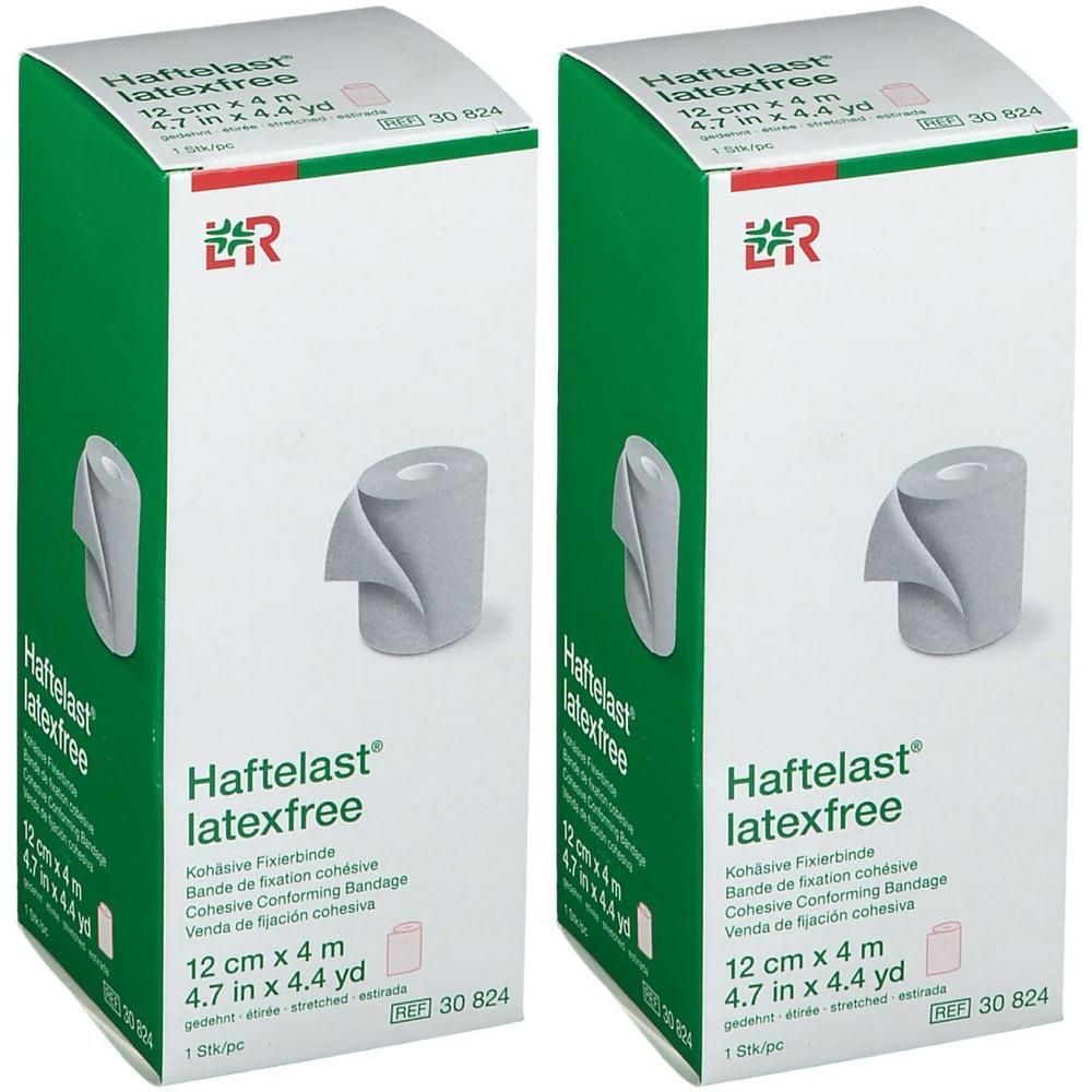 Haftelast Fixierb.kohäs.latexfrei 12 cmx4 m creme 2x 2x1 St Binden