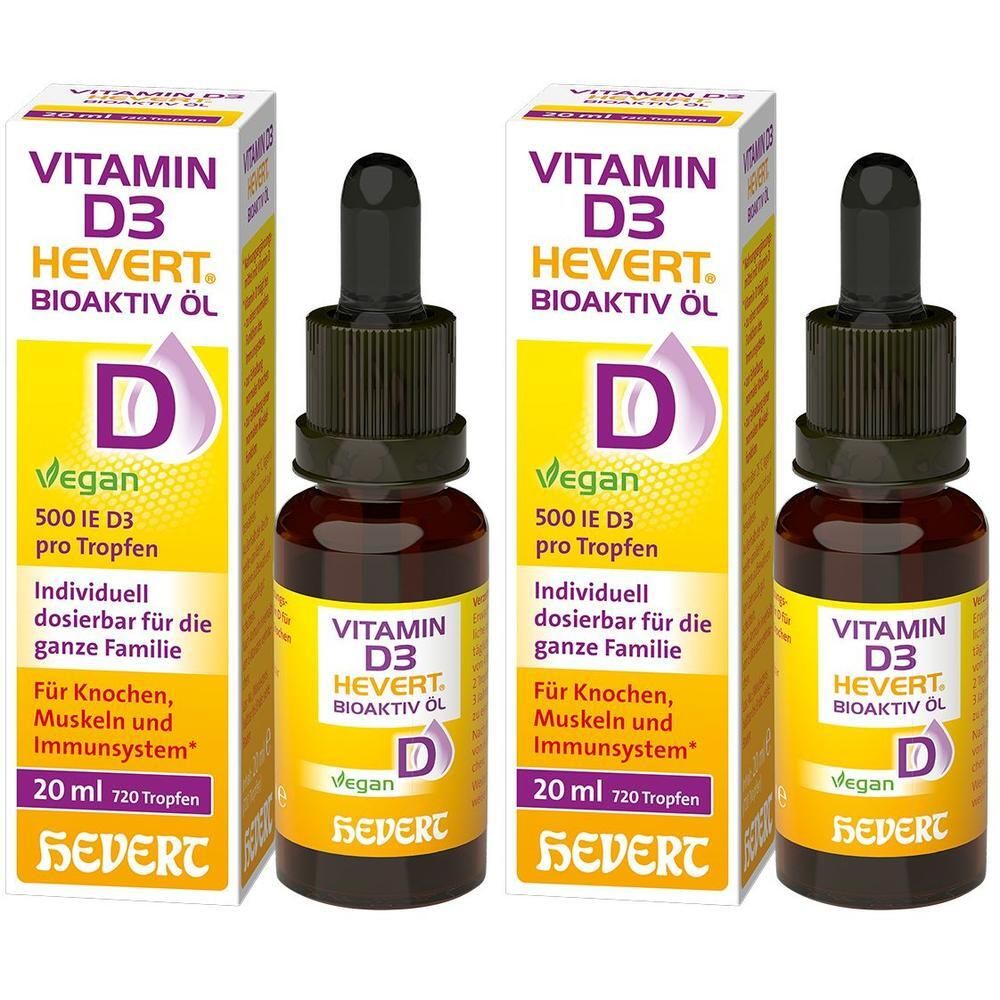 Vitamin D3 Hevert Bioaktiv Öl 2x 2x20 ml