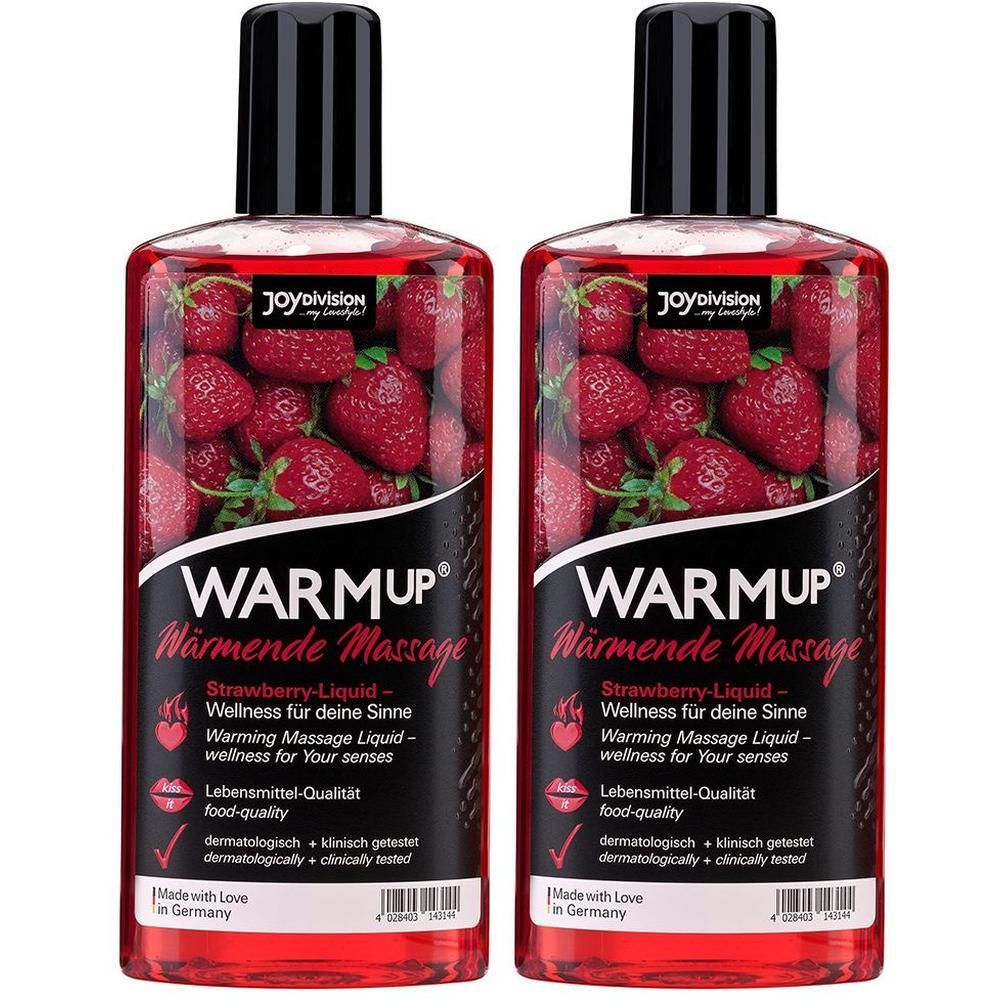 Warmup Erdbeer Massageöl 2x 2x150 ml