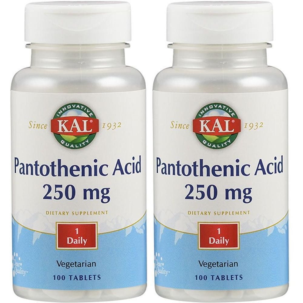 Pantothensäure Vitamin B5 250 mg KAL Tabletten 2x 2x100 St