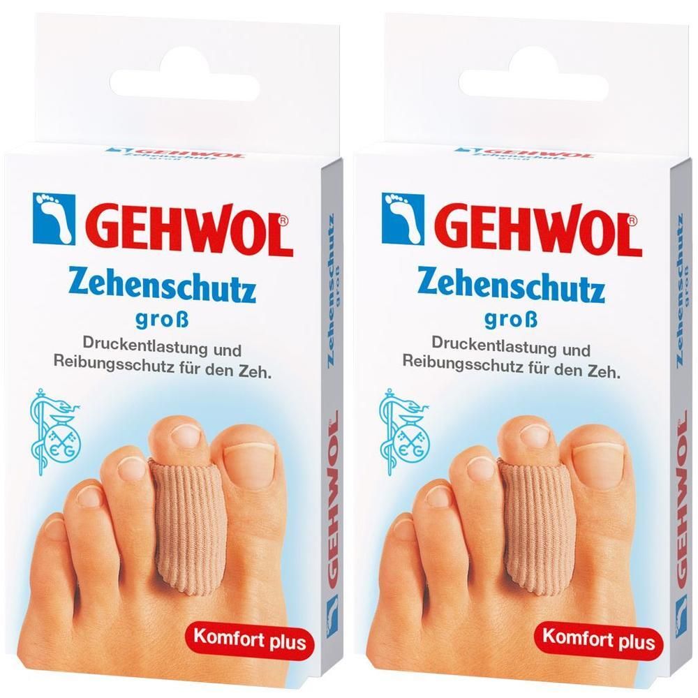 Gehwol Polymer Gel Zehen Schutz groß 2x 2x2 St Pflaster