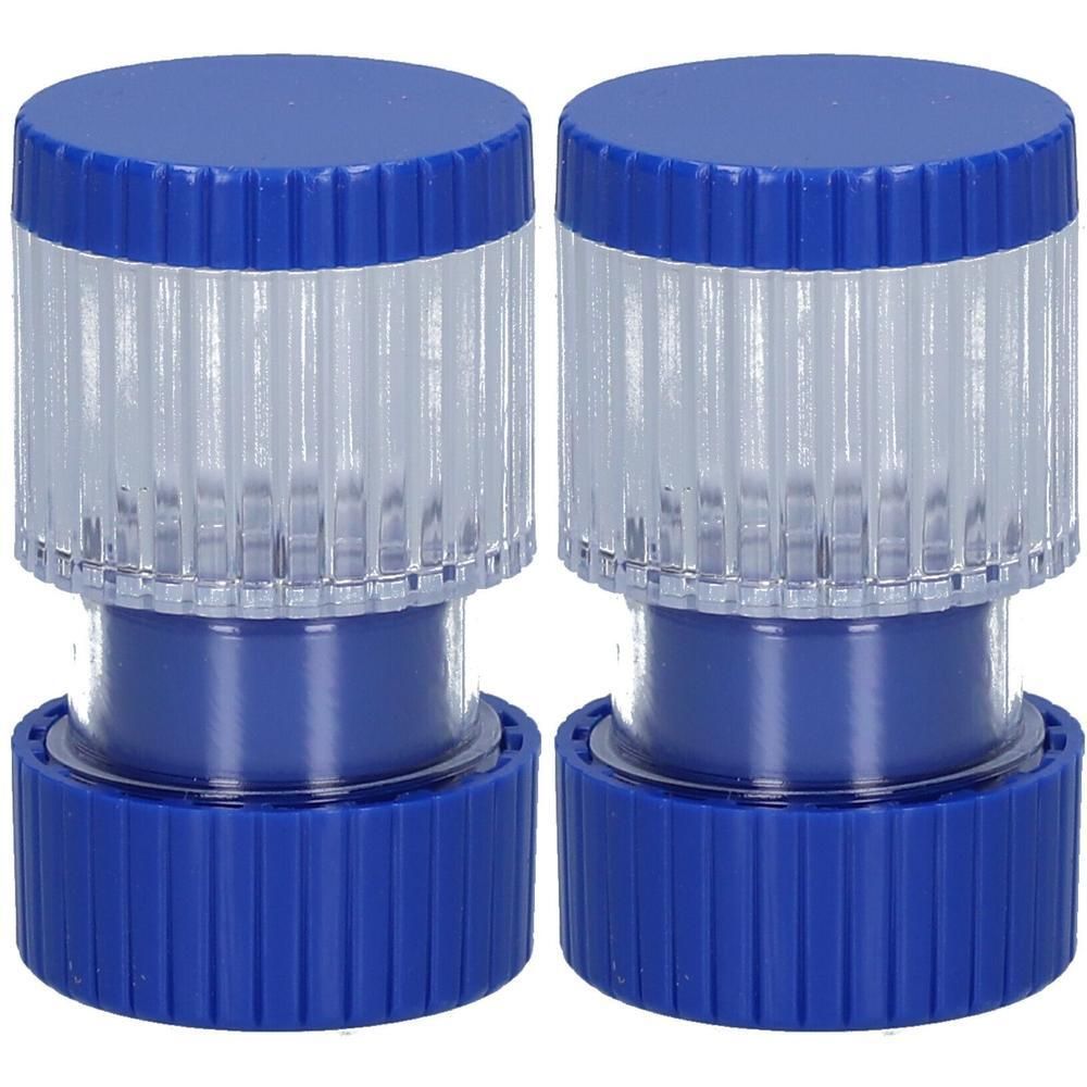 Tablettenmörser blau-transparent 2x 2x1 St