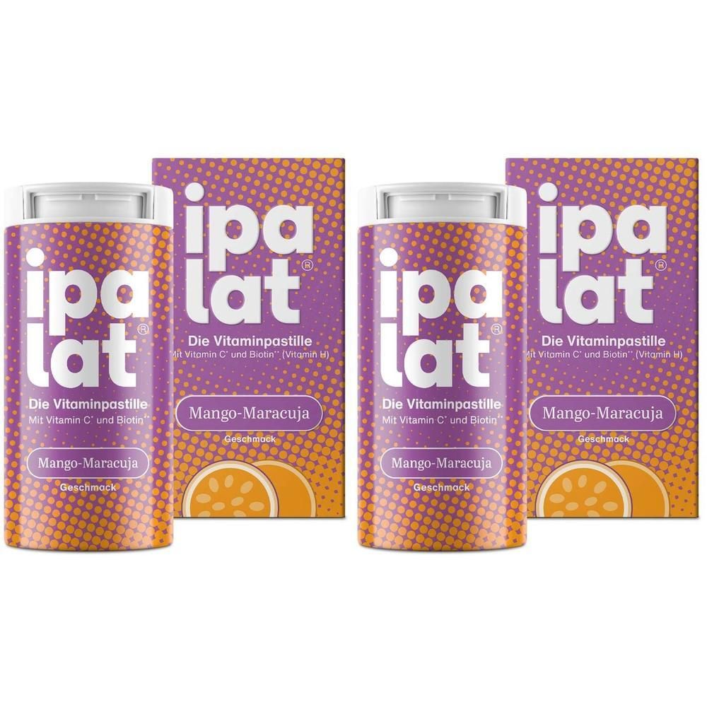 Ipalat Die Vitaminpastille Mango-Maracuja 2x 2x40 St Pastillen