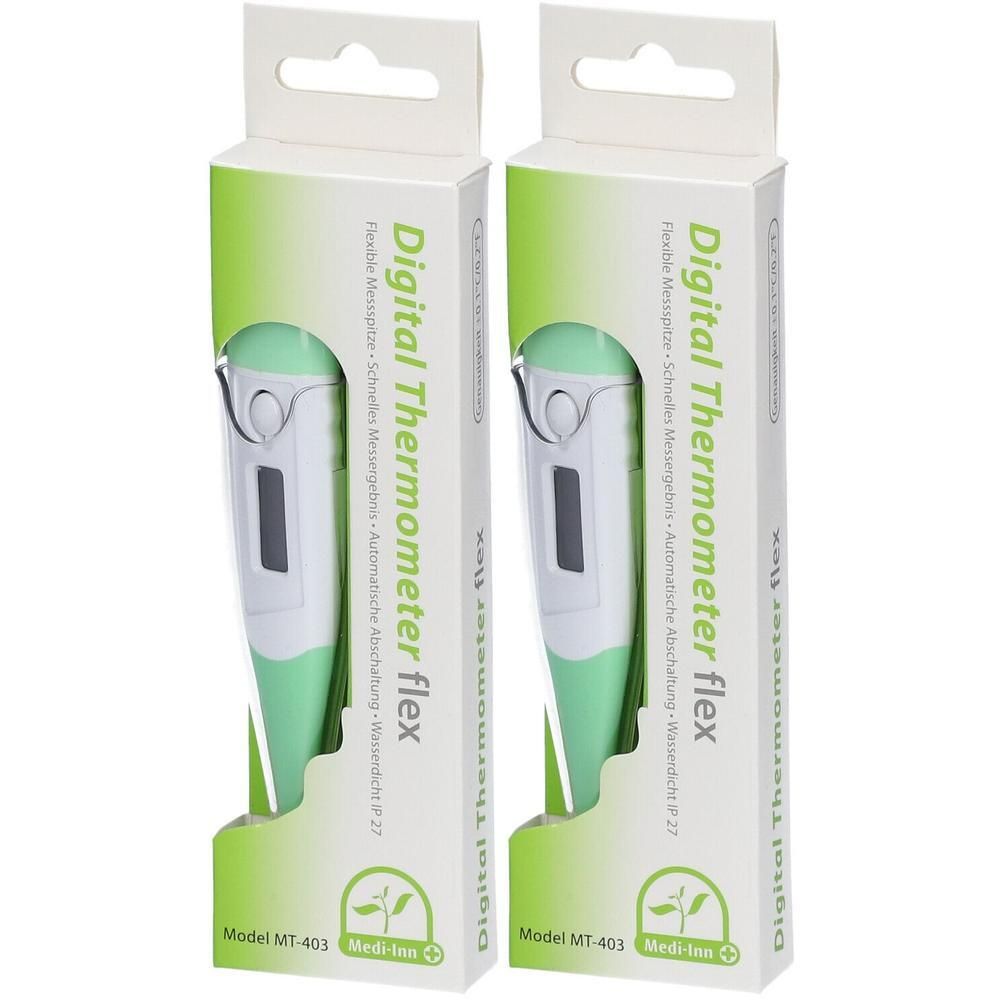 Fieberthermometer digital mit flexibler Spitze 2x 2x1 St