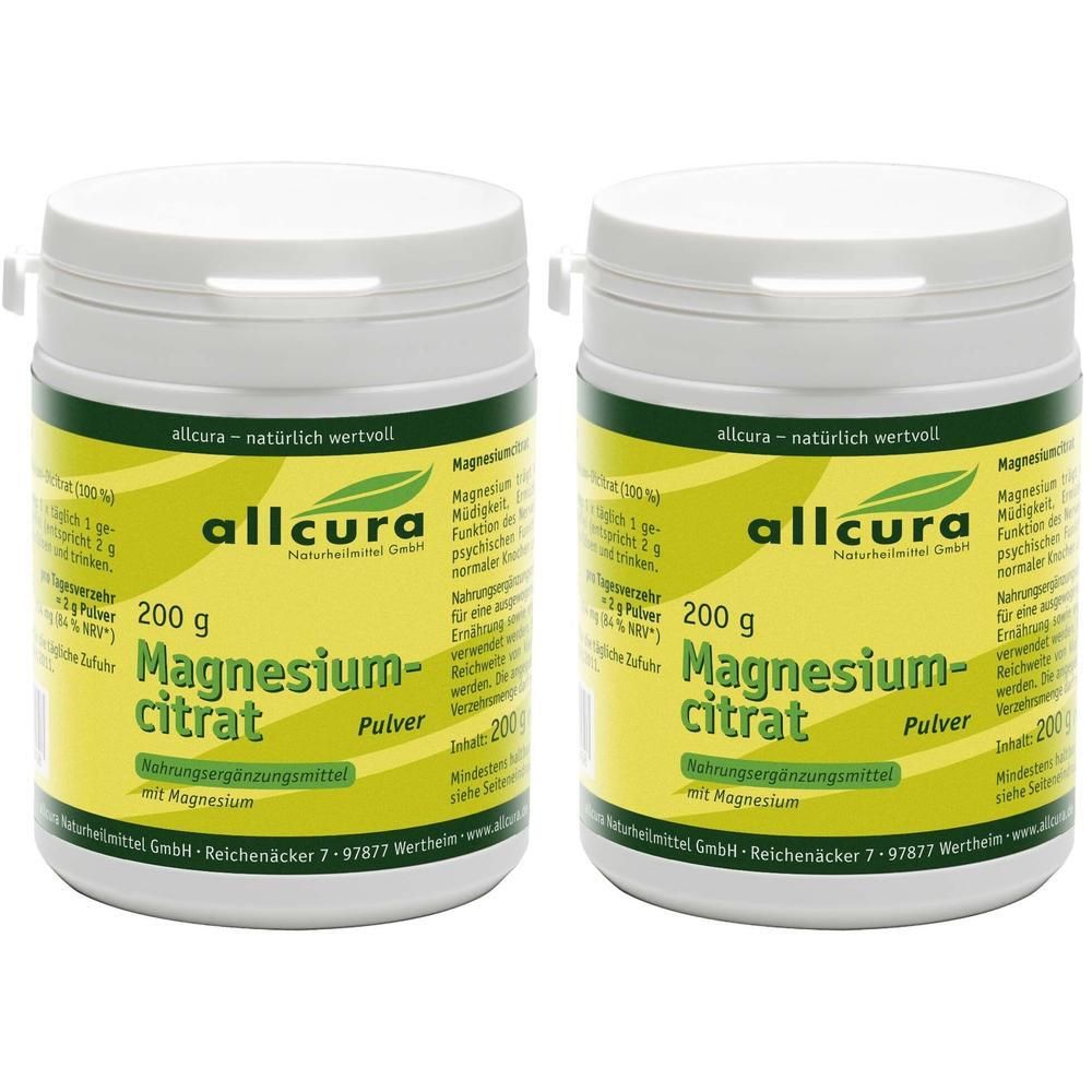 Magnesiumcitrat Pulver 2x 2x200 g