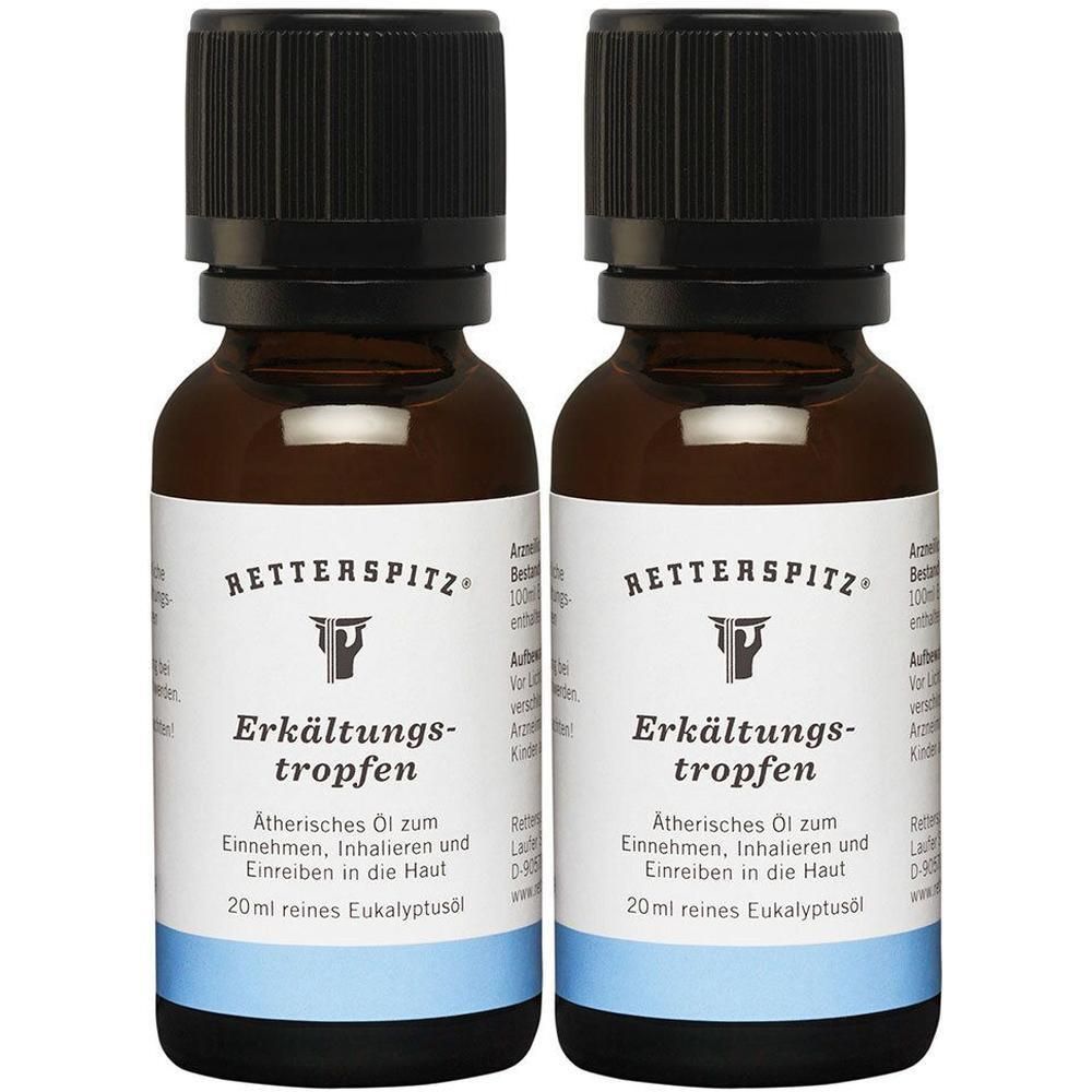 Retterspitz Erkältungstropfen 2x 2x20 ml Ätherisches Öl