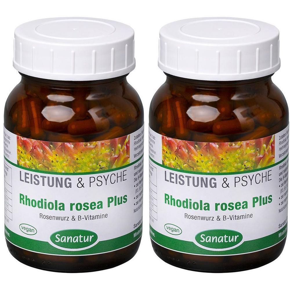 Rhodiola Rosea Plus B-Vitamine Kapseln 2x 2x180 St