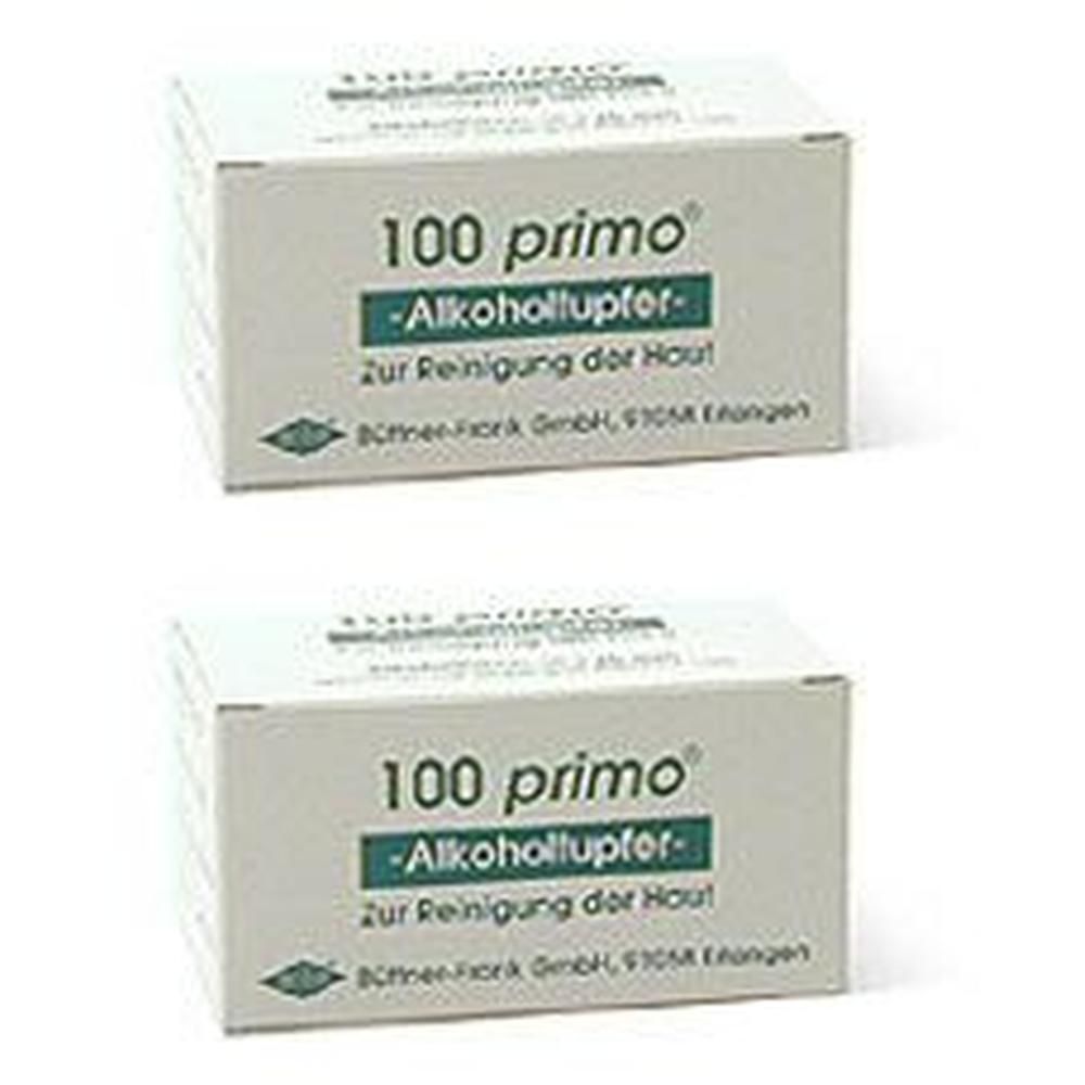 Primo Alkoholtupfer 2x 2x100 St Tupfer