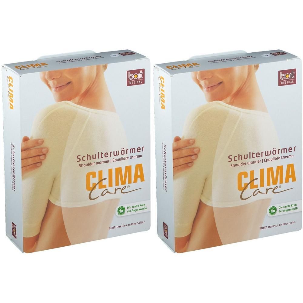 Bort ClimaCare Schulterwärmer S weiß 2x 2x1 St Bandage(s)
