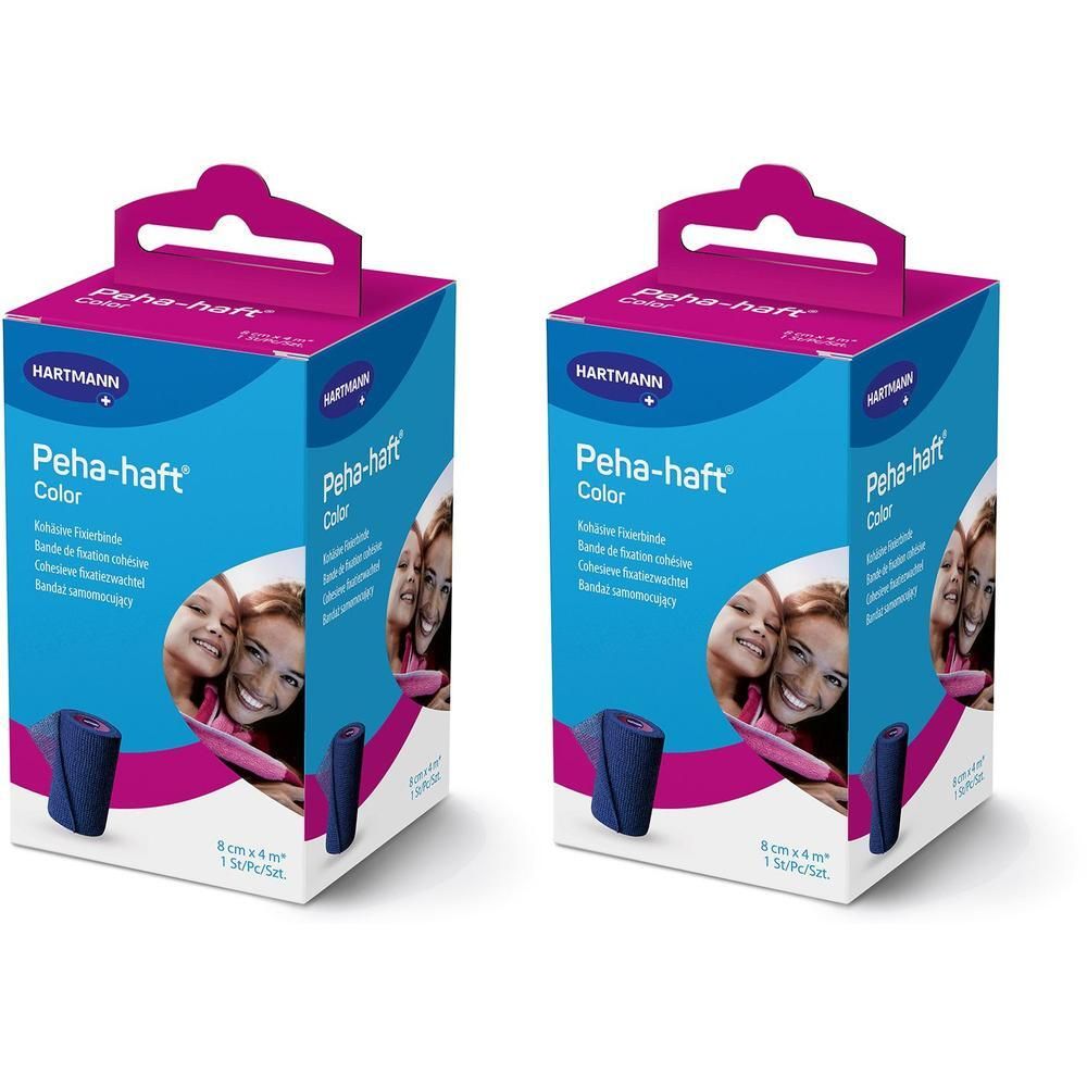 Peha-Haft Color Fixierb.latexfrei 8 cmx4 m blau 2x 2x1 St Binden