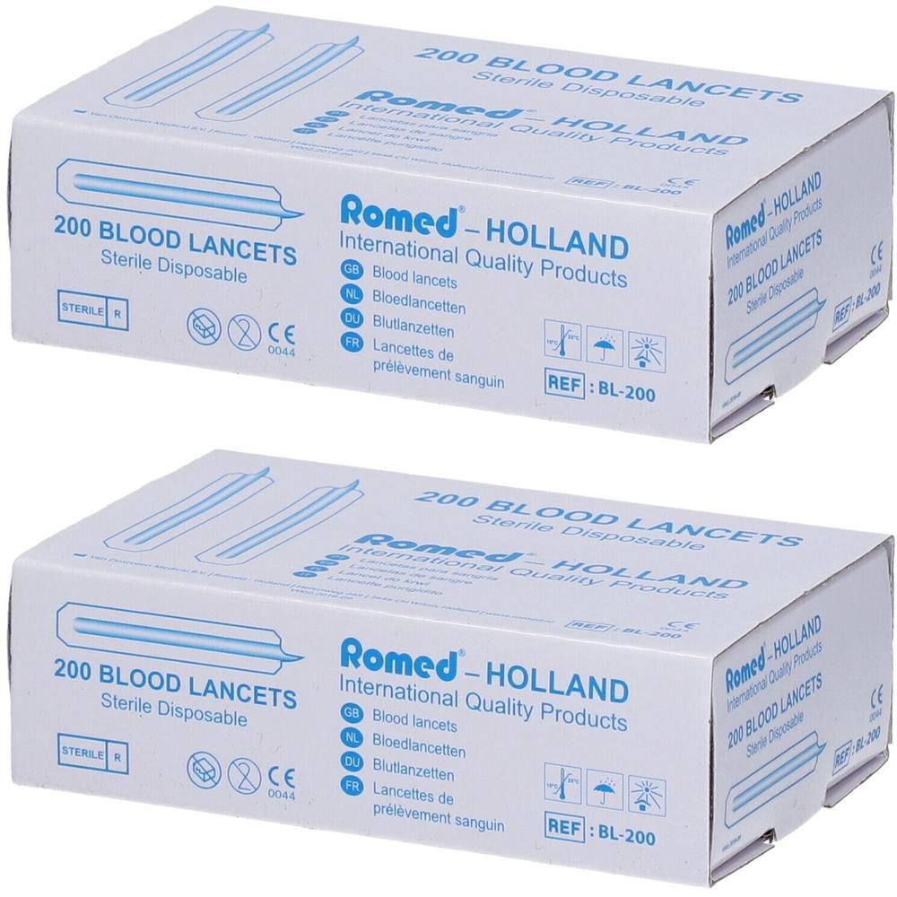Blutlanzetten steril einzeln 2x 2x200 St Lanzetten