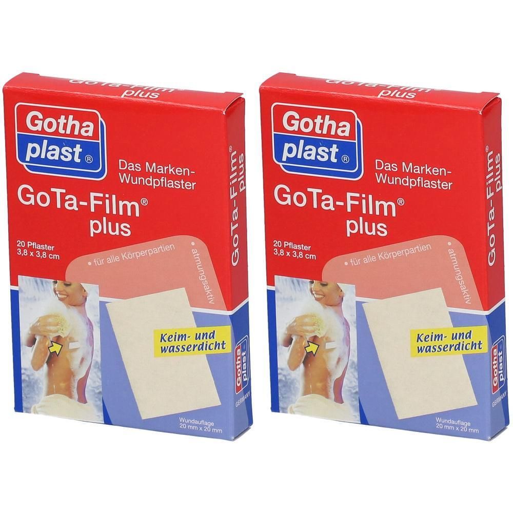 Gota Film plus 3,8x3,8 cm Pflaster 2x 2x20 St
