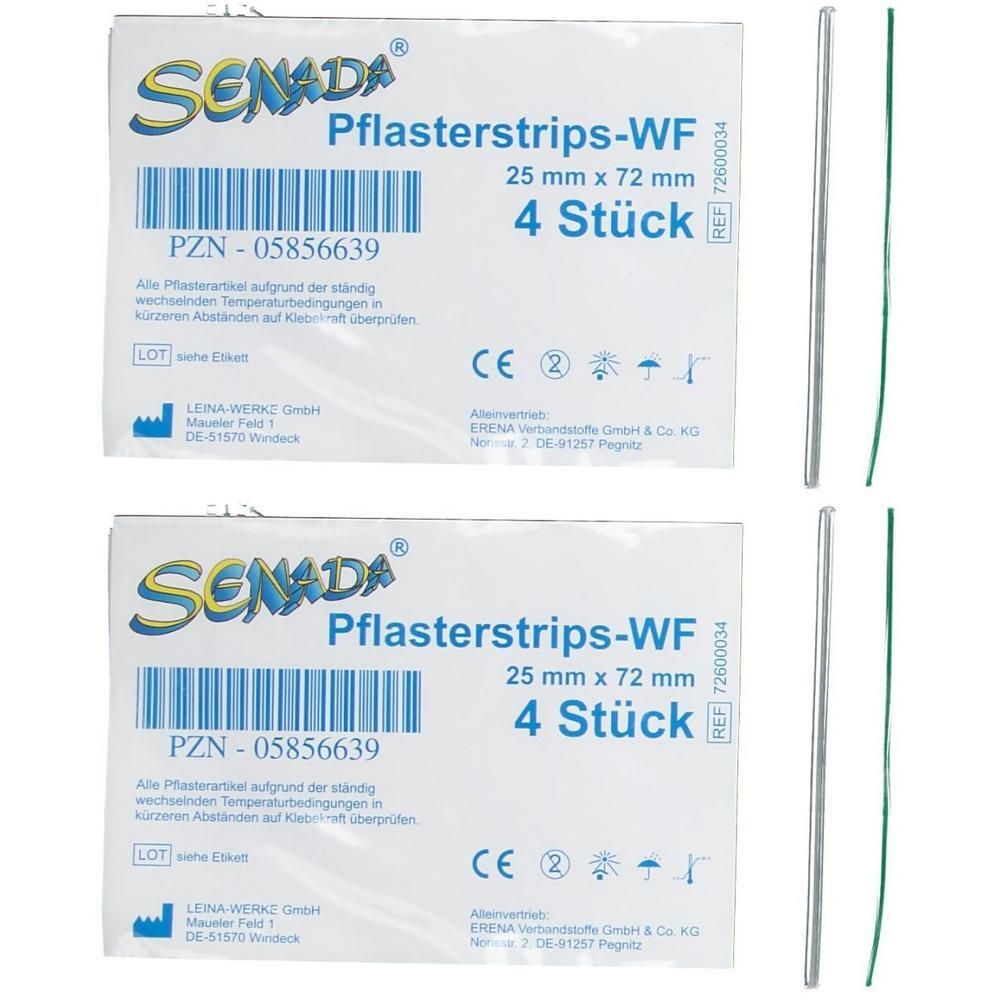 Senada Pflasterstrips 25x72 mm 2x 2x4 St Pflaster