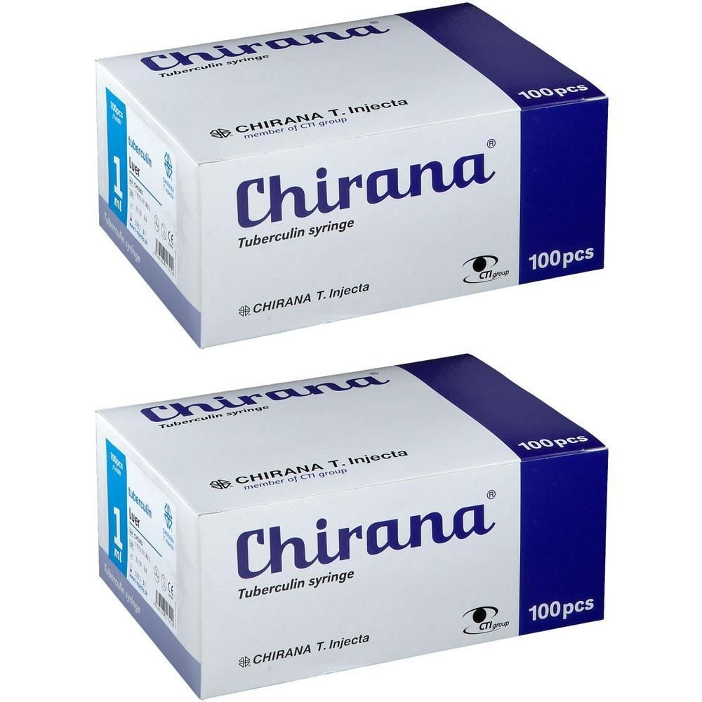 Tuberkulinspritze 1 ml ohne Kanüle Dahlhausen 2x 2x100 St Spritzen