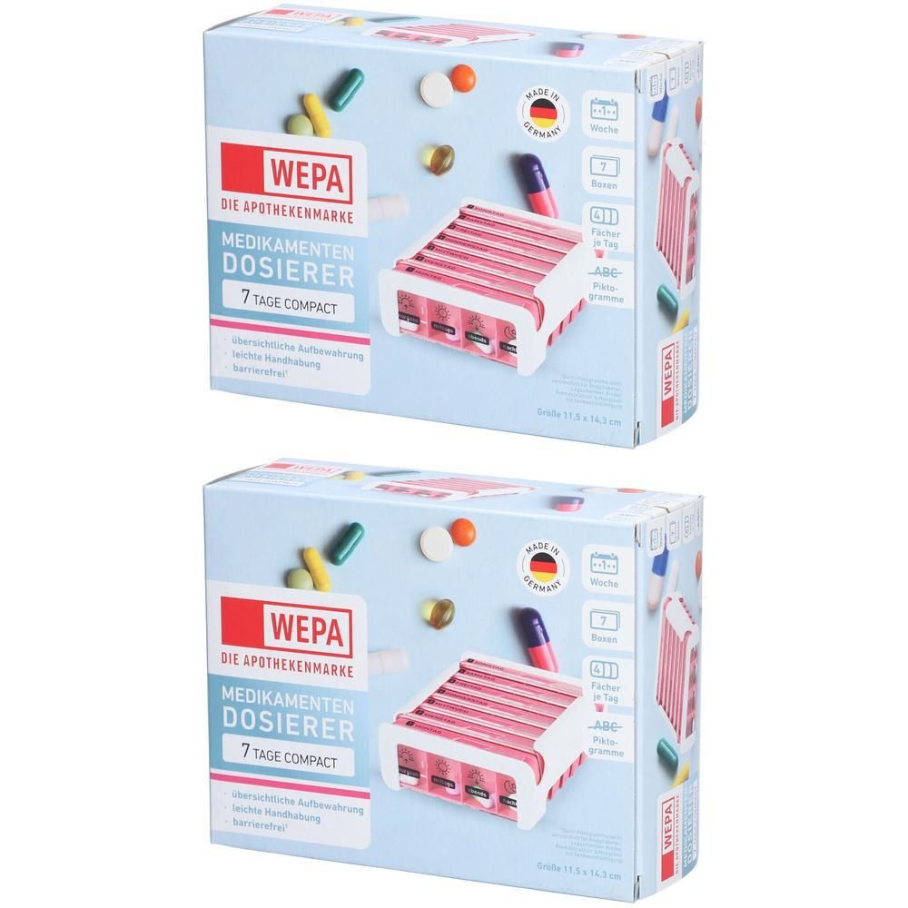 Wepa 7 Tage Compact Wochenmagazin weiß/pink 2x 2x1 St