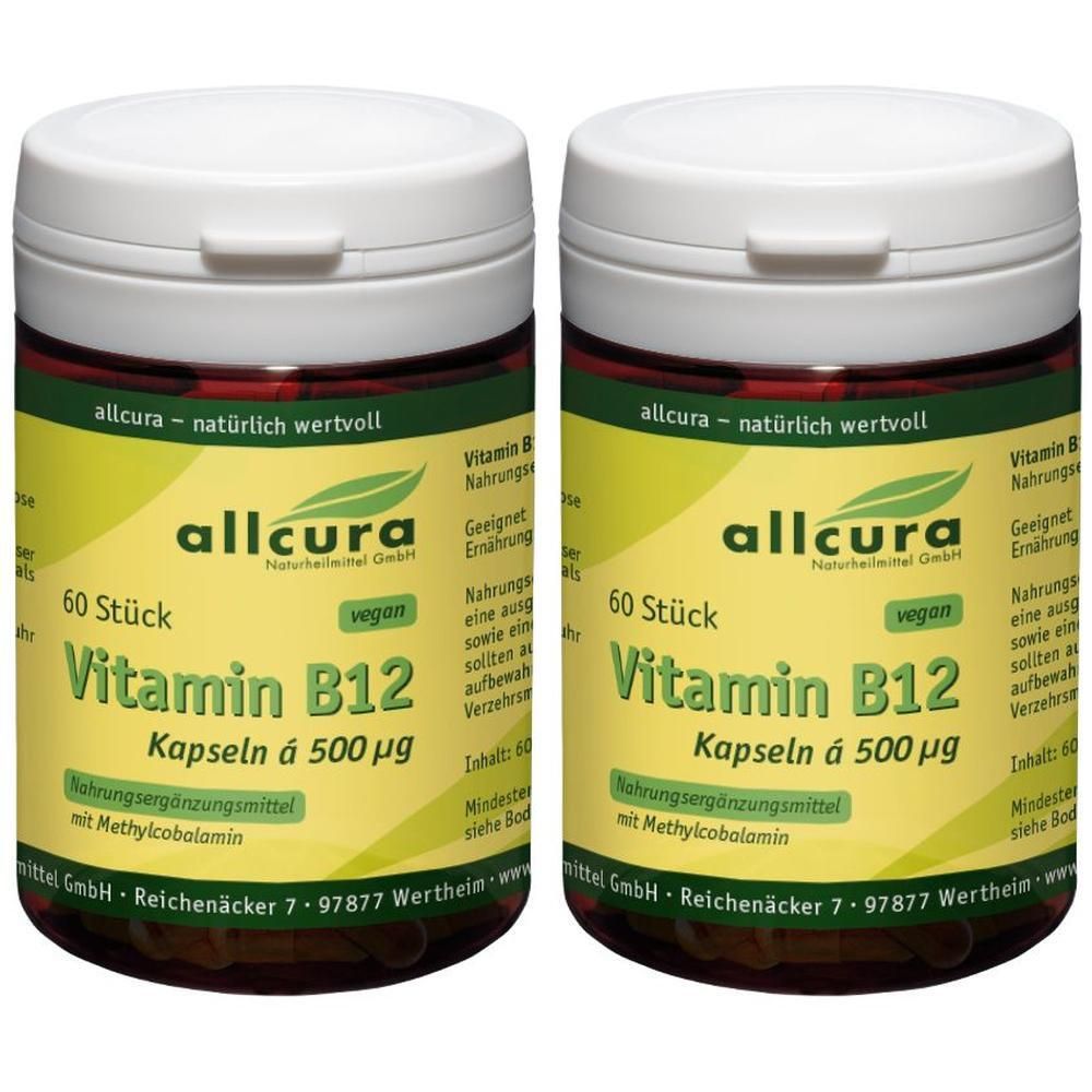 Vitamin B12 A 500 µg Methylcobalamin Kapseln 2x 2x60 St