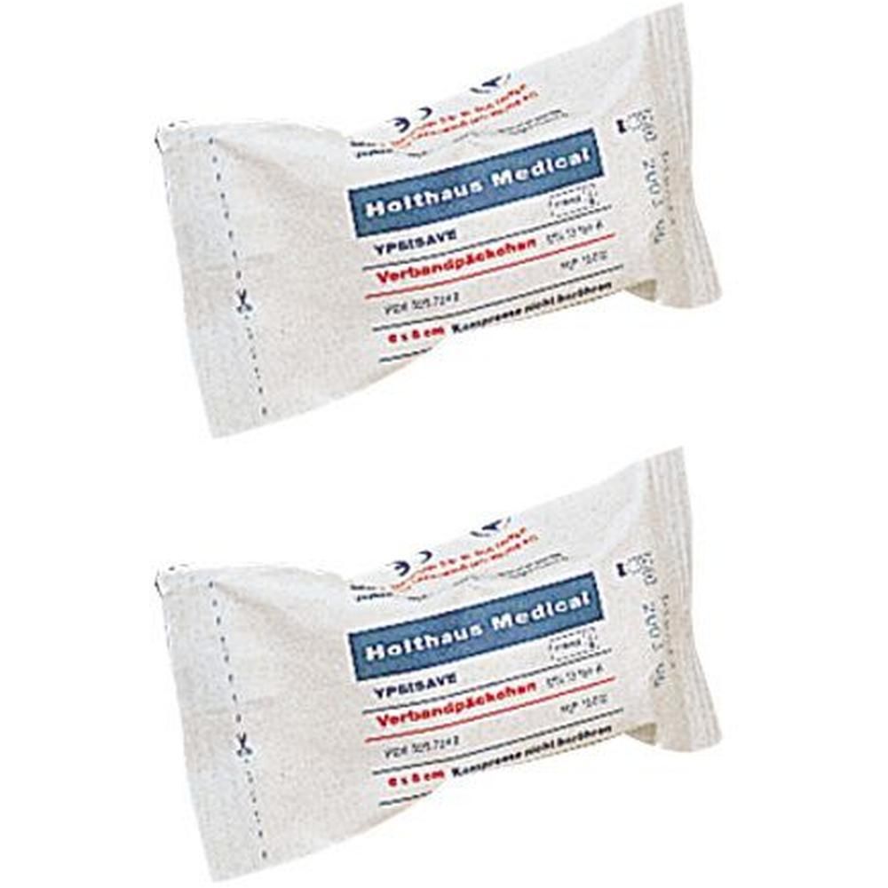 Verbandpäckchen Ypsisave 8x10 cm mittel 2x 2x1 St Verband